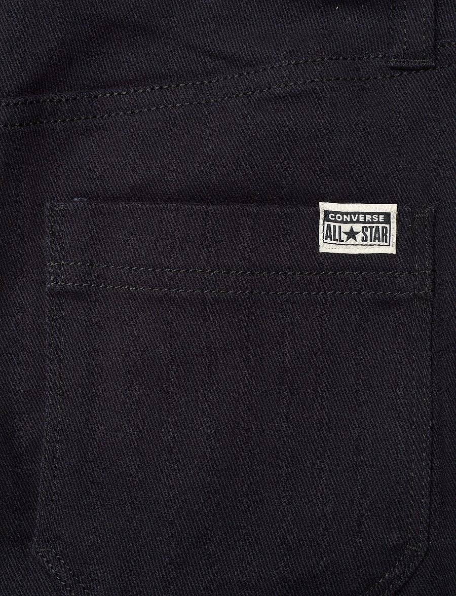 Converse - CNVB SLIM FIT 7/8 TWILL PANT / SLIM FIT 7/8 TWILL PANT - tapered jeans - black - 4