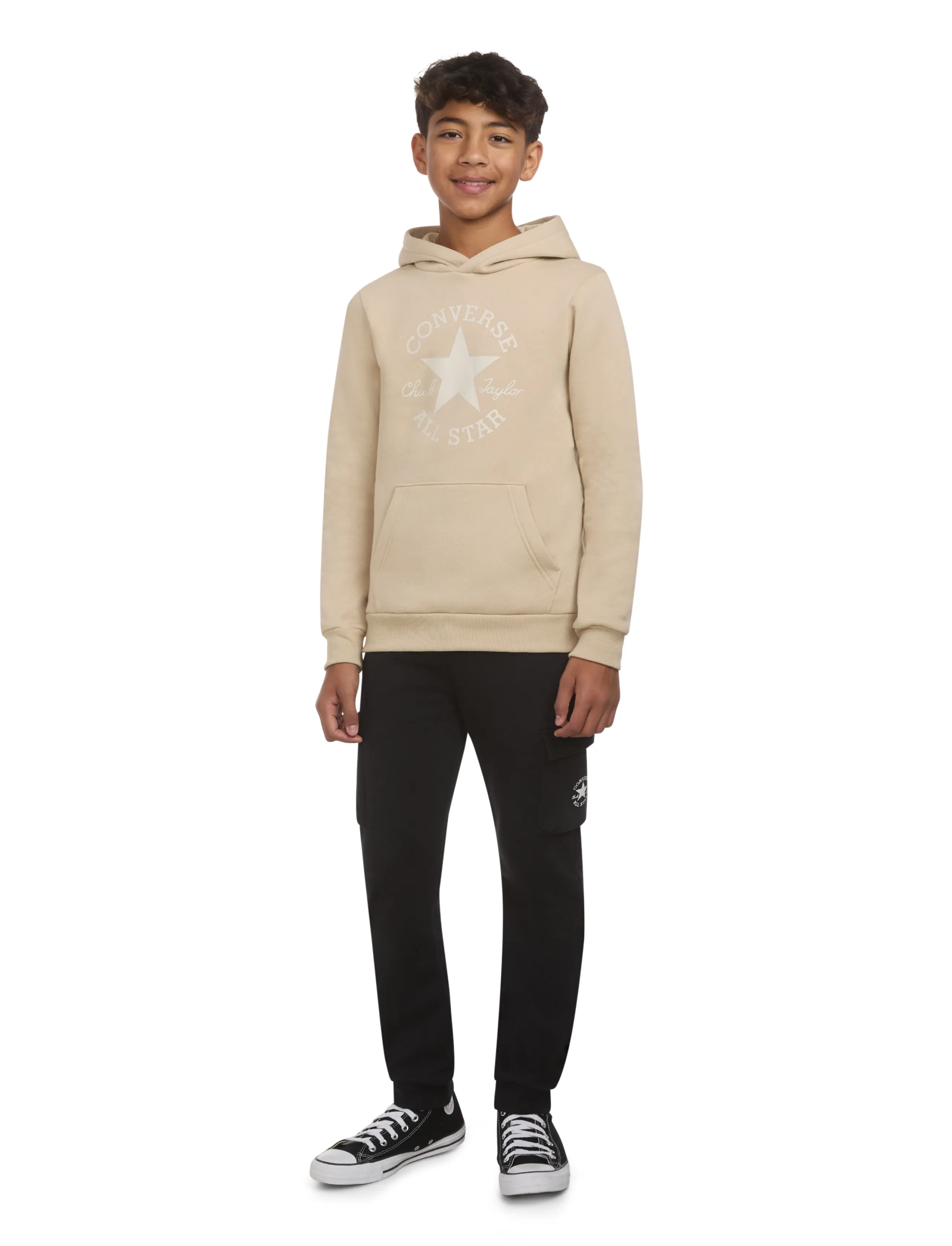 Converse - PO-PULL-OVER HOODY - hættetrøjer - beige - 5
