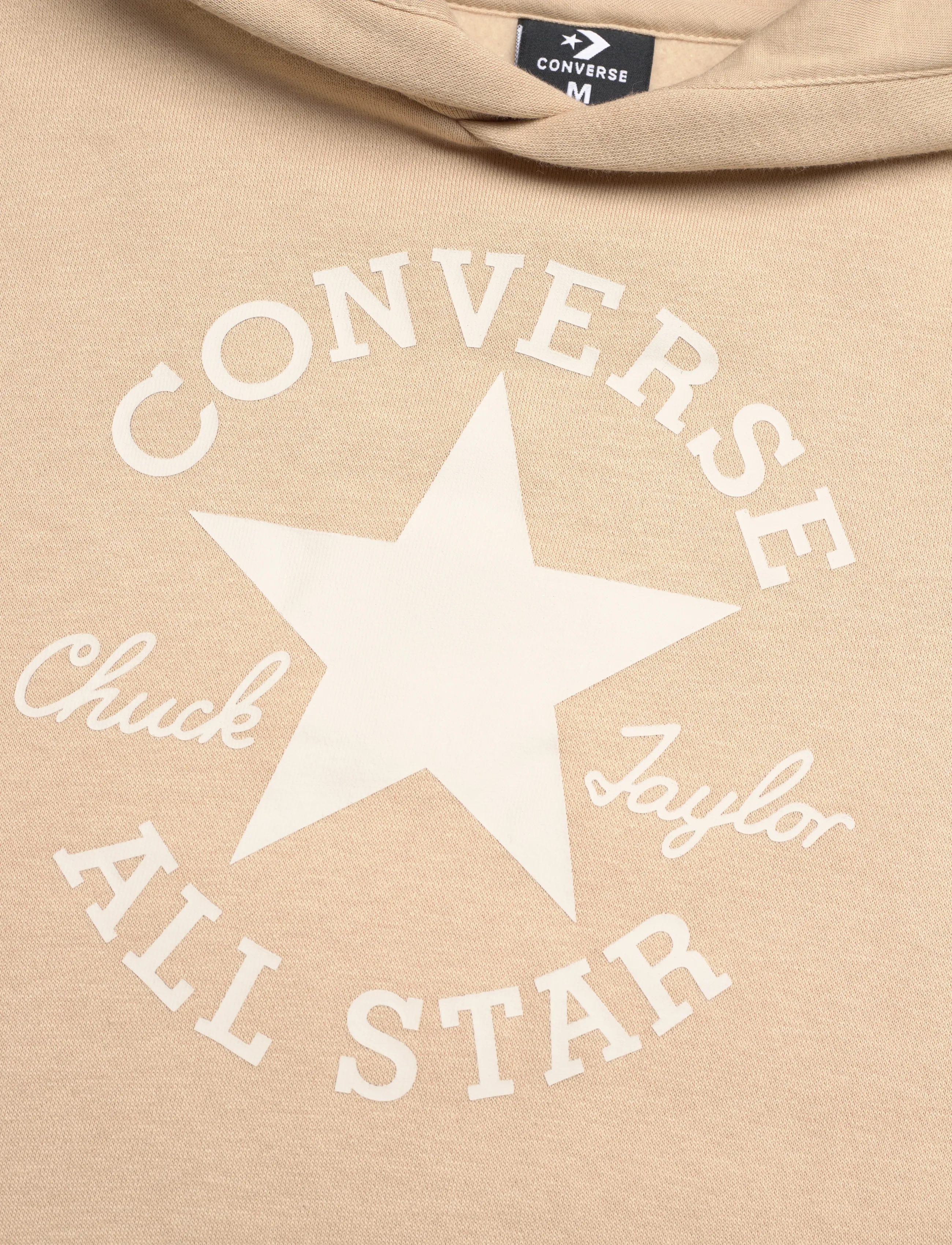 Converse - PO-PULL-OVER HOODY - huvtröjor - beige - 2