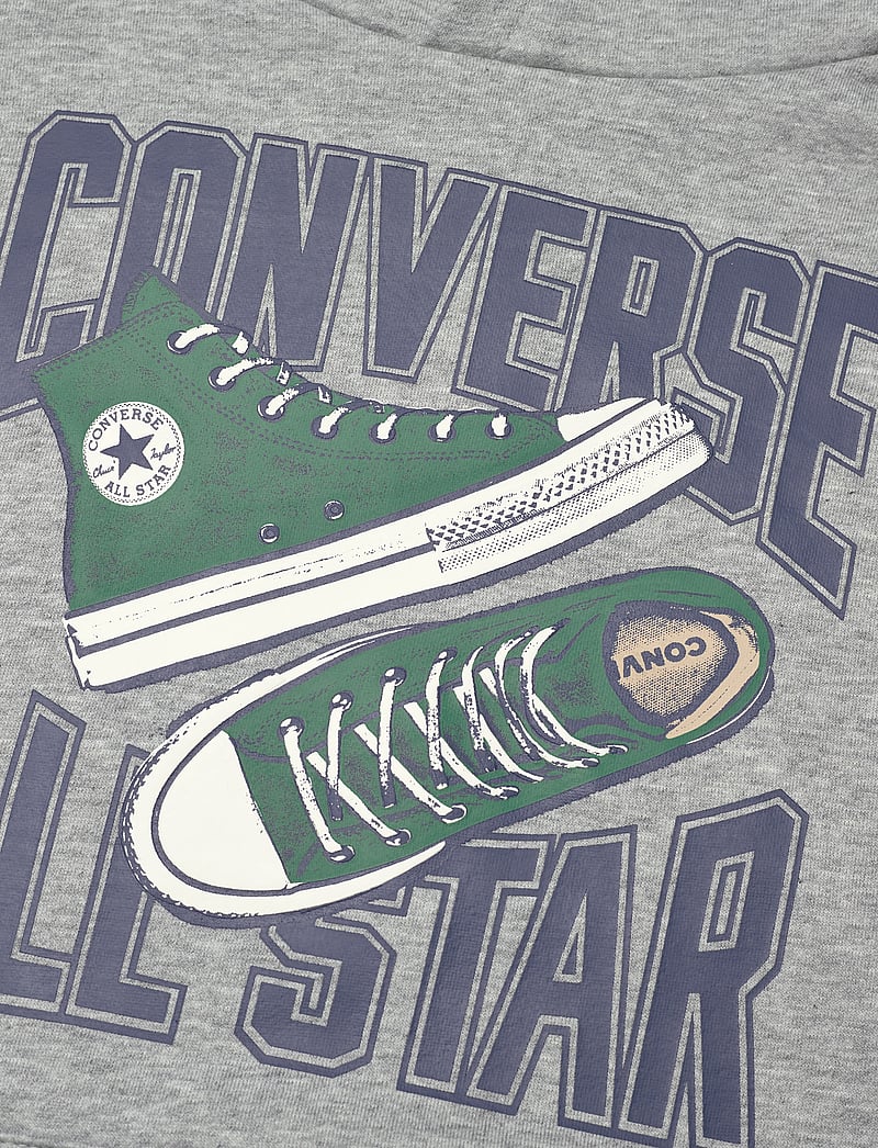 Converse - Converse All Star Sneaker Graphic Hoodie - kapuutsiga dressipluusid - dk grey heather - 2