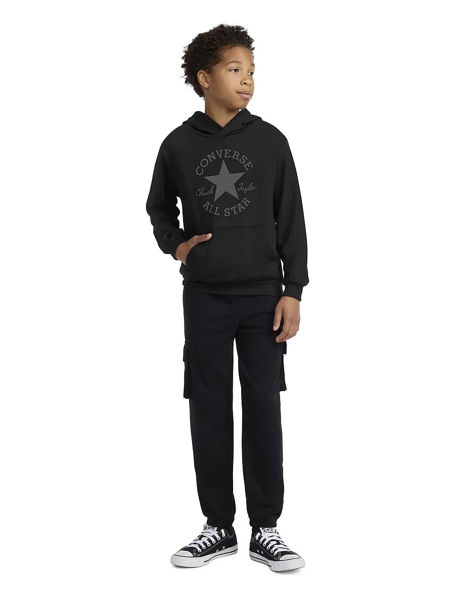 Converse - PULL-OVER HOODY - kapuzenpullover - black/dark matter - 4