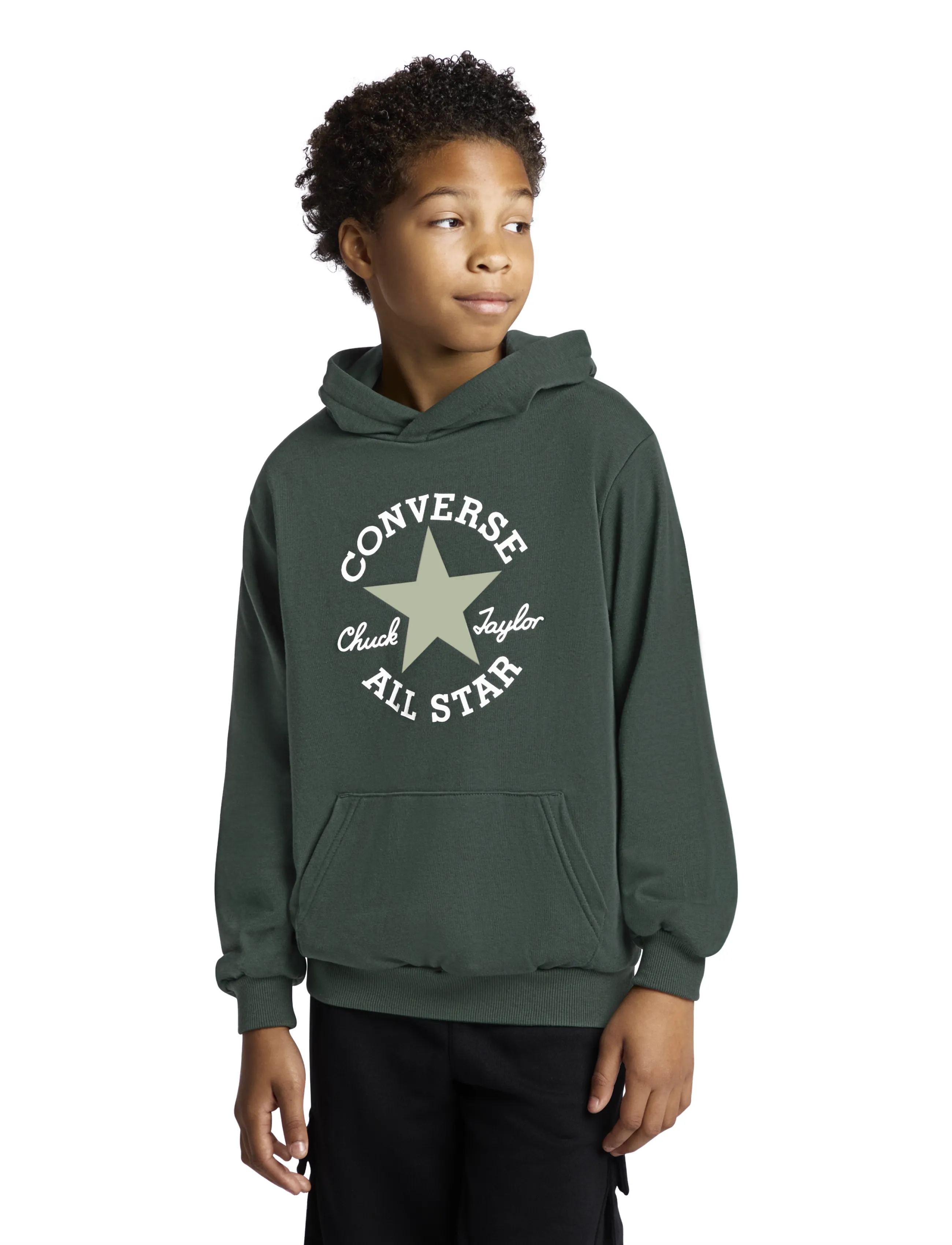 Converse PULL-OVER HOODY - Sweatshirts & Kapuzenpullover - BRANCH OUT / green
