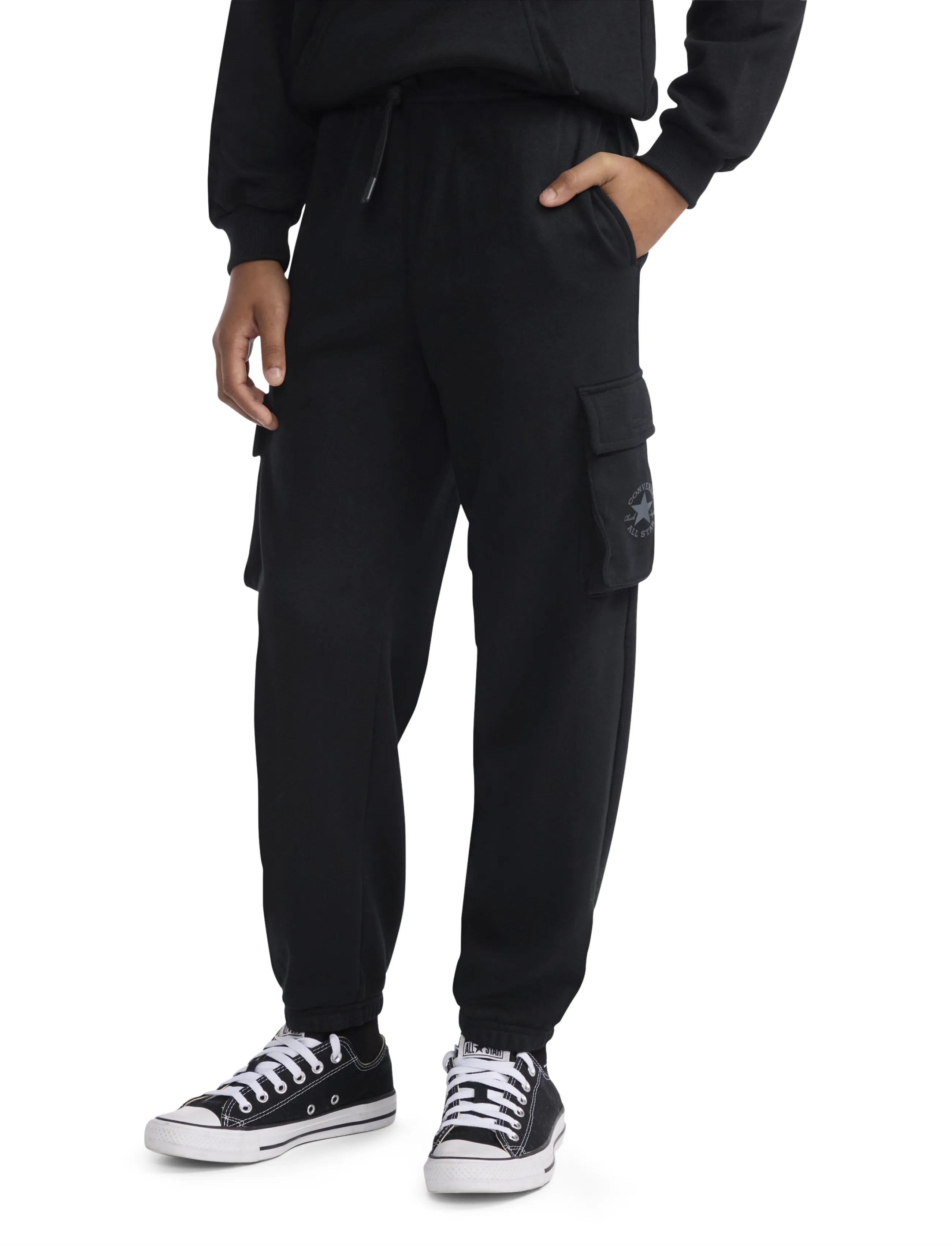 Converse FRENCH TERRY PANT - Jogginghosen - BLACK / black