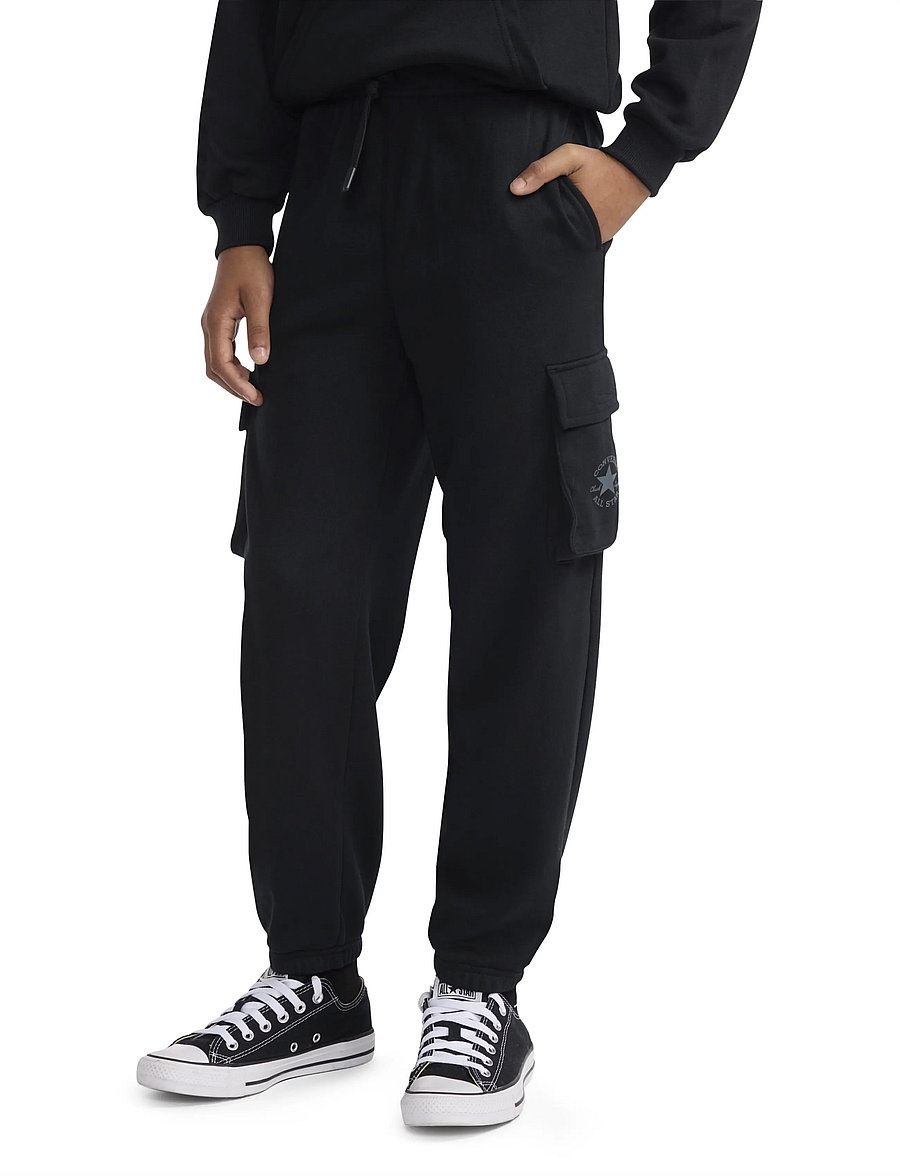 Converse - FRENCH TERRY PANT - jogginghosen - black - 0