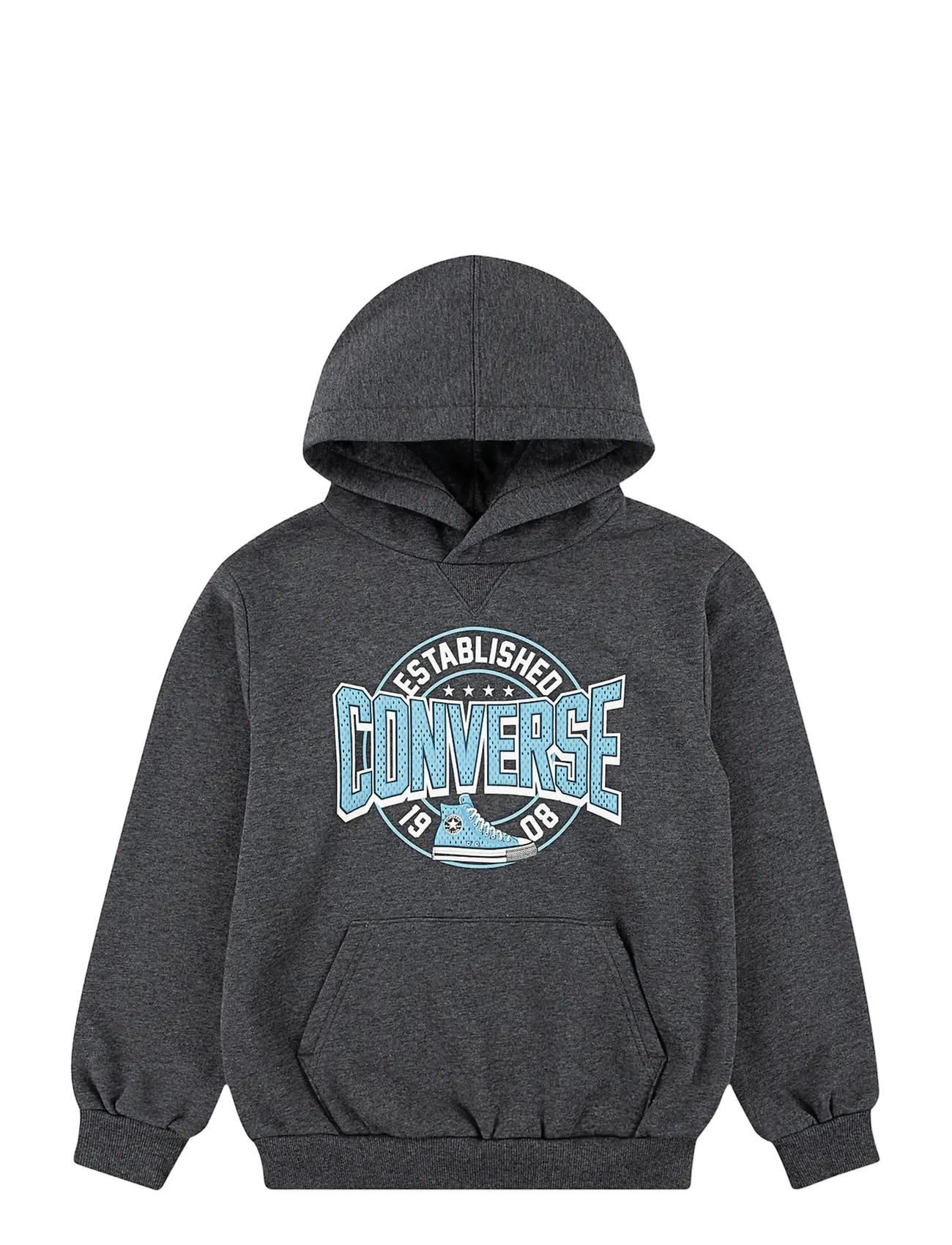 Converse PO-PULL-OVER HOODY - Riided - DARK MATTER HEATHER / grey