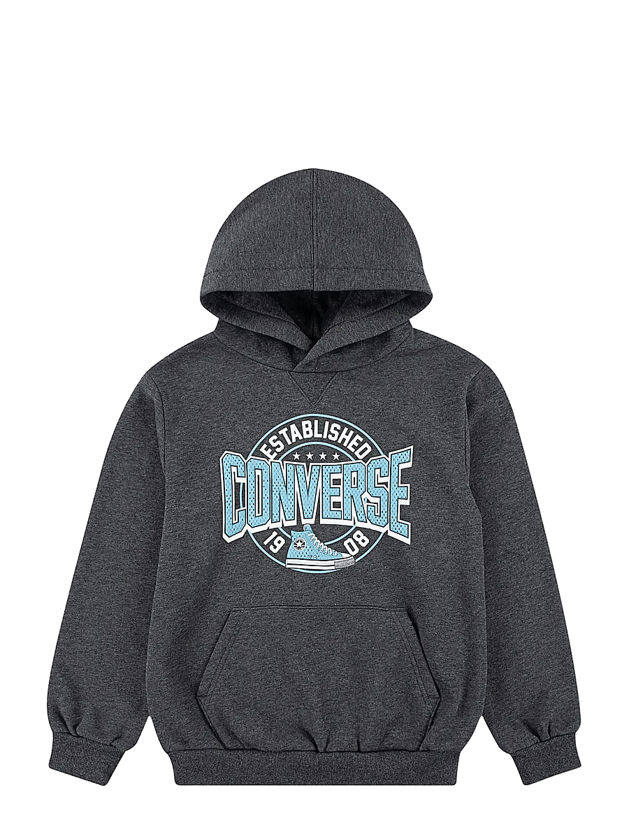 Converse - PO-PULL-OVER HOODY - kapuzenpullover - dark matter heather - 0