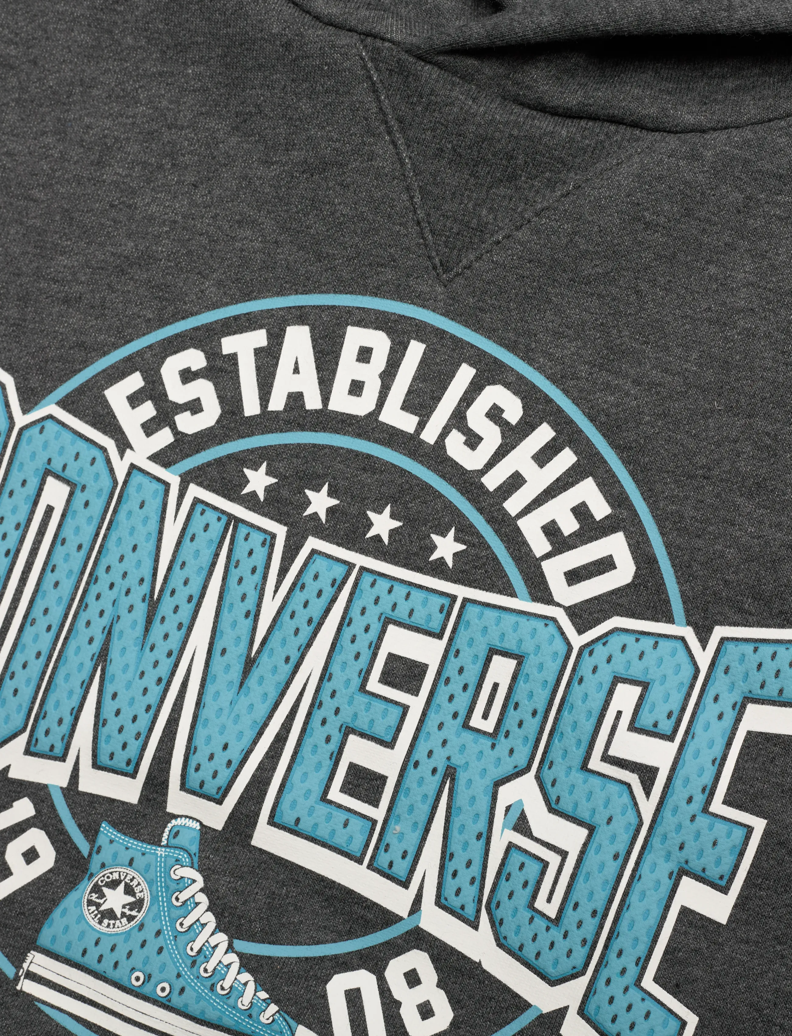 Converse - PO-PULL-OVER HOODY - hættetrøjer - dark matter heather - 2