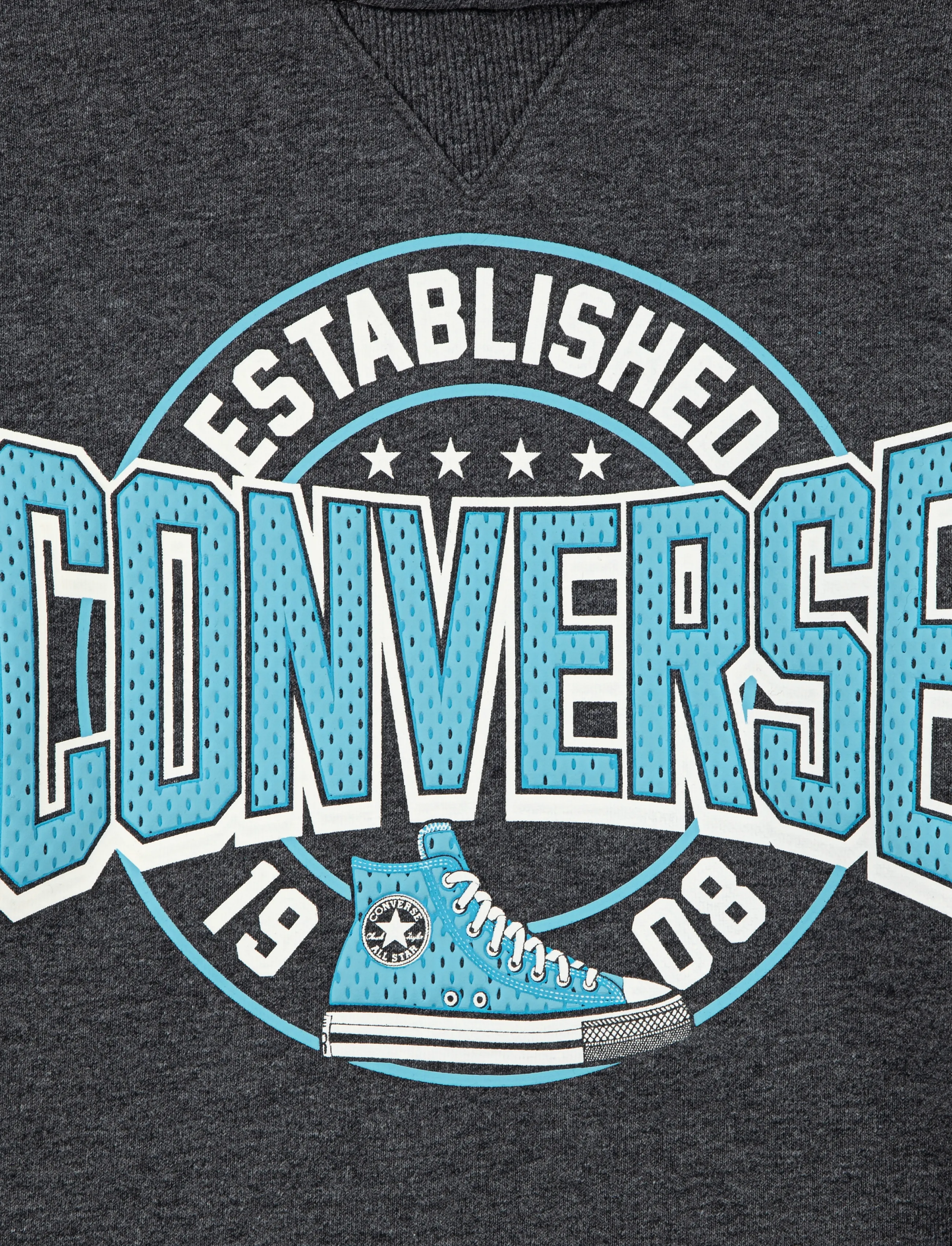 Converse - PO-PULL-OVER HOODY - hættetrøjer - dark matter heather - 3