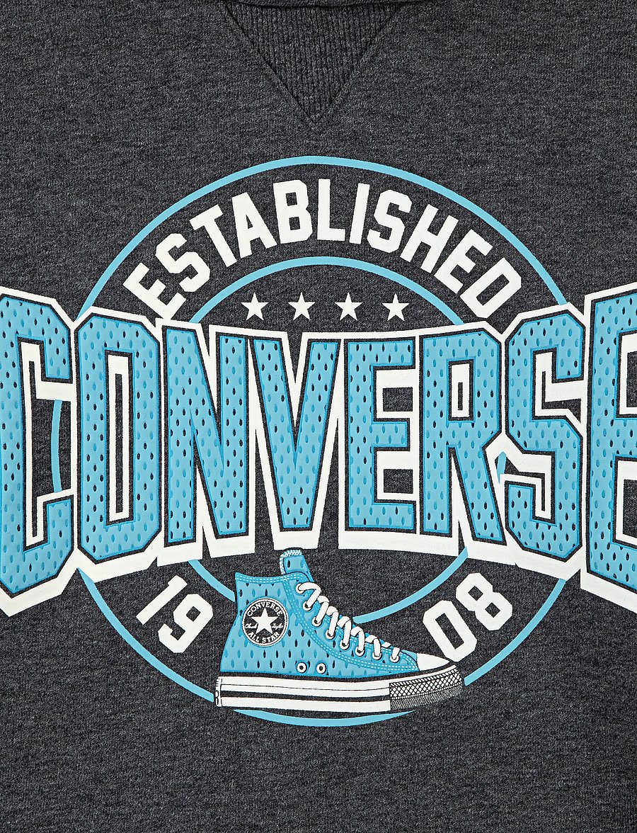 Converse - PO-PULL-OVER HOODY - kapuzenpullover - dark matter heather - 3