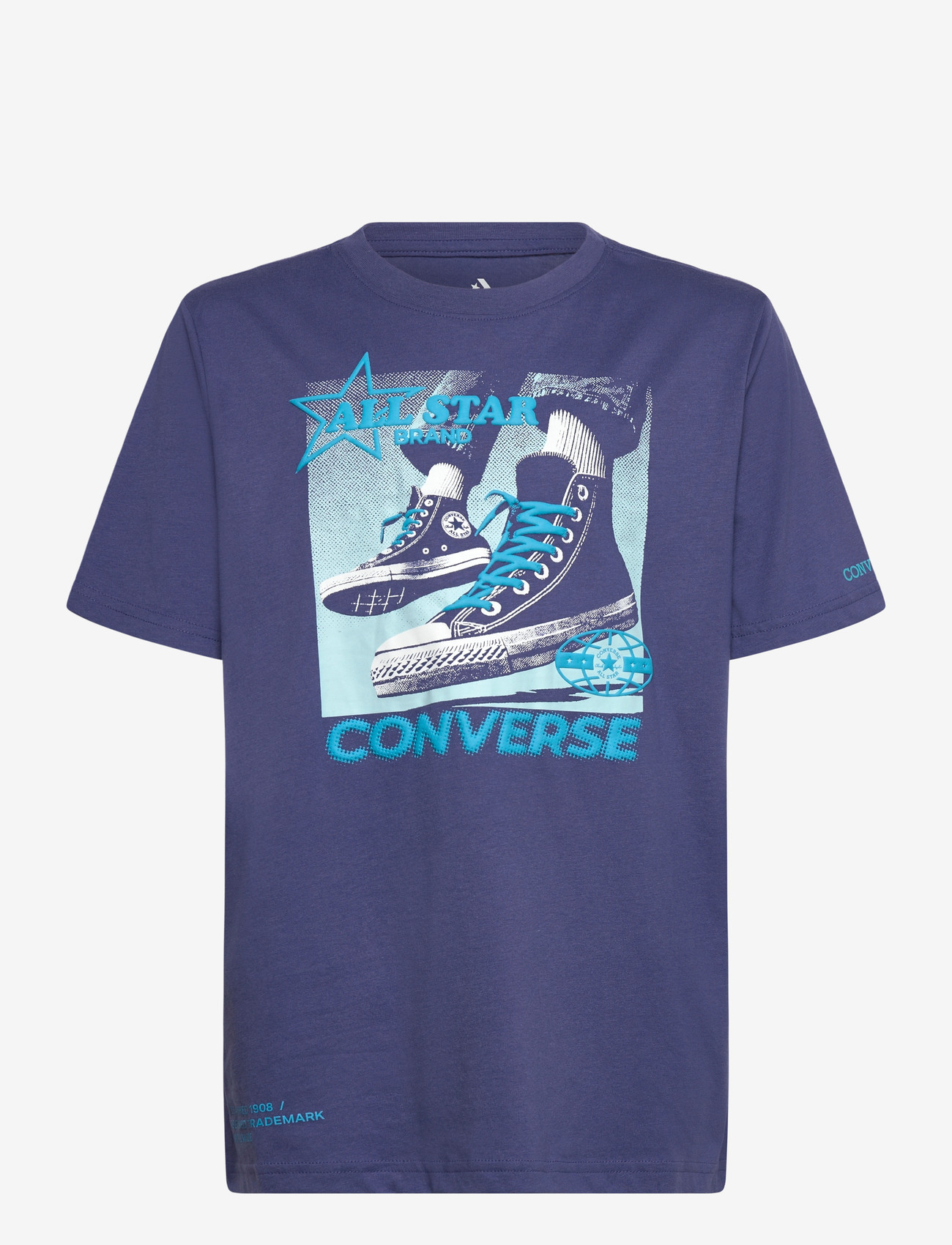 Converse - CNVB PHOTO REAL CNV SNKR TEE - kortærmede t-shirts - blue - 0