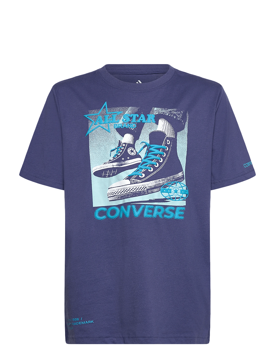 Converse - CNVB PHOTO REAL CNV SNKR TEE - krótki rękaw - blue - 0
