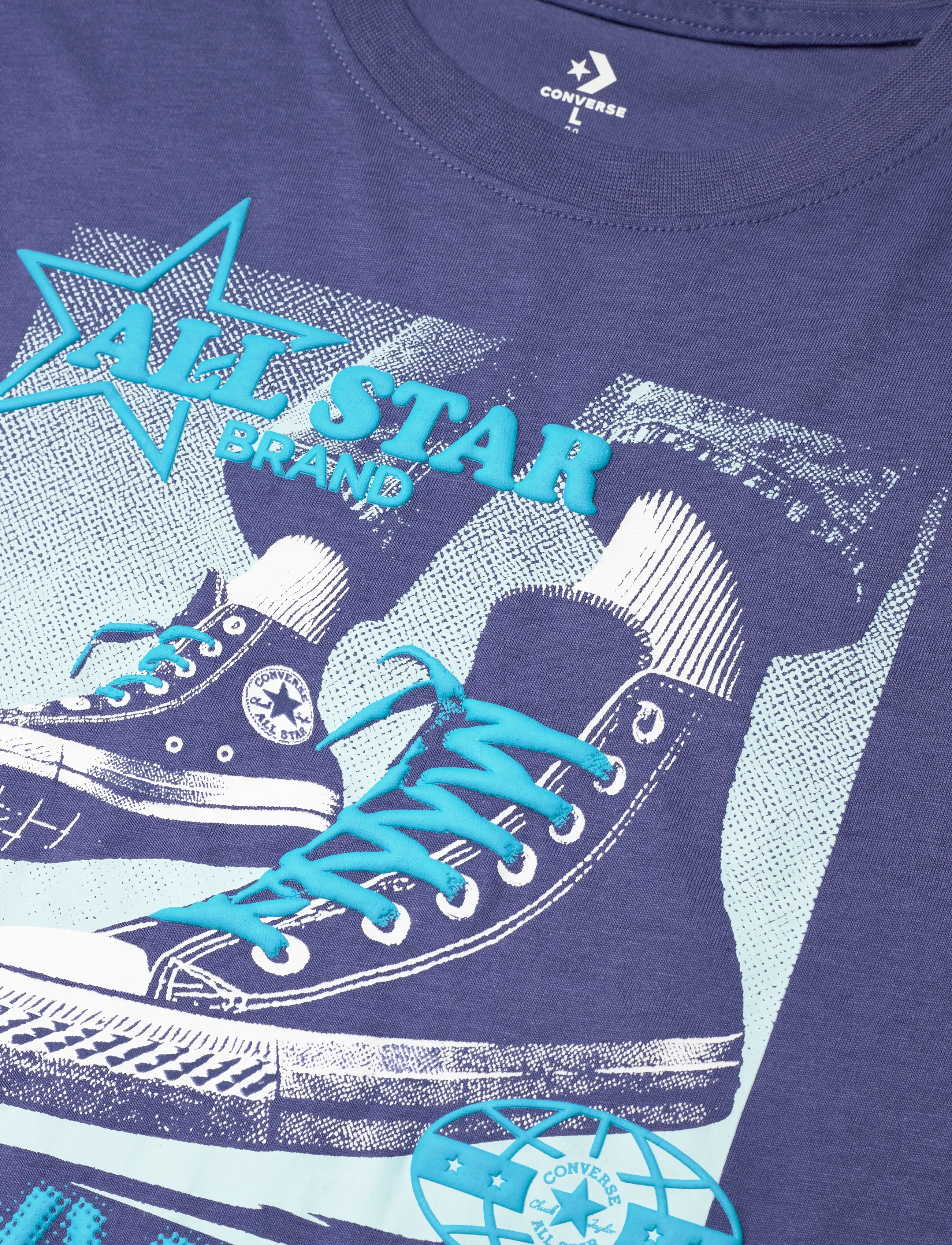 Converse - CNVB PHOTO REAL CNV SNKR TEE - kurzärmelig - blue - 2