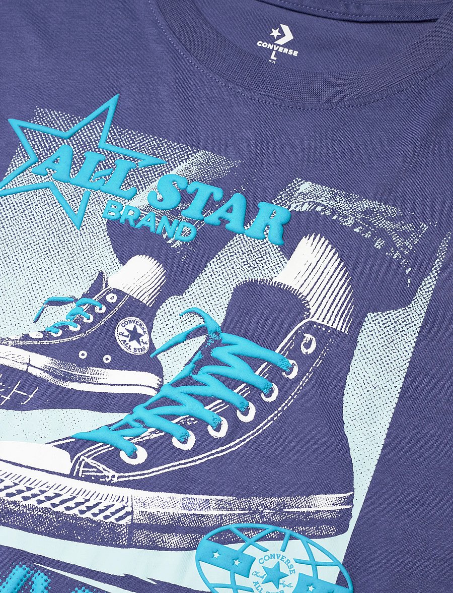 Converse - CNVB PHOTO REAL CNV SNKR TEE - krótki rękaw - blue - 2