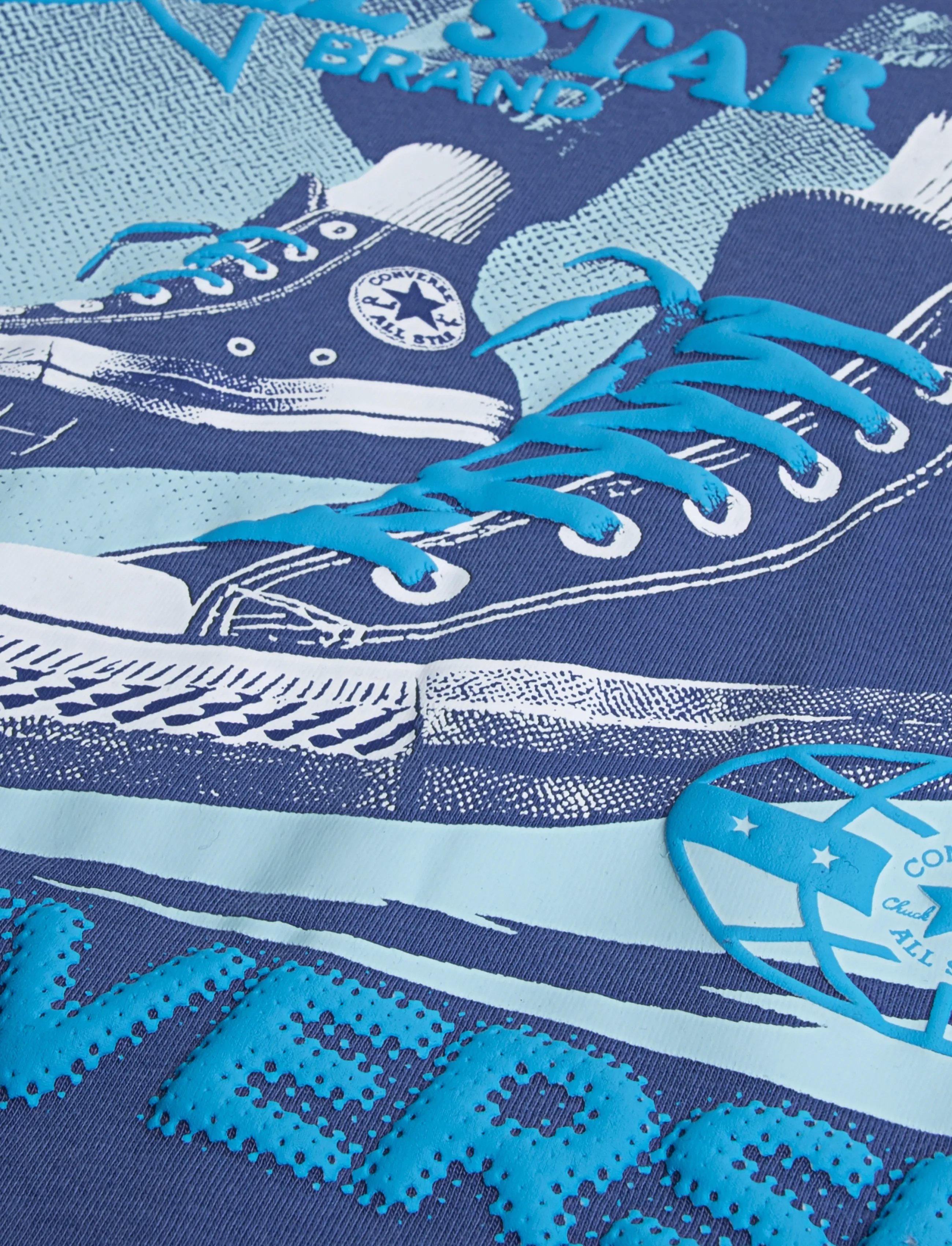 Converse - CNVB PHOTO REAL CNV SNKR TEE - lühikeste varrukatega t-särgid - blue - 3