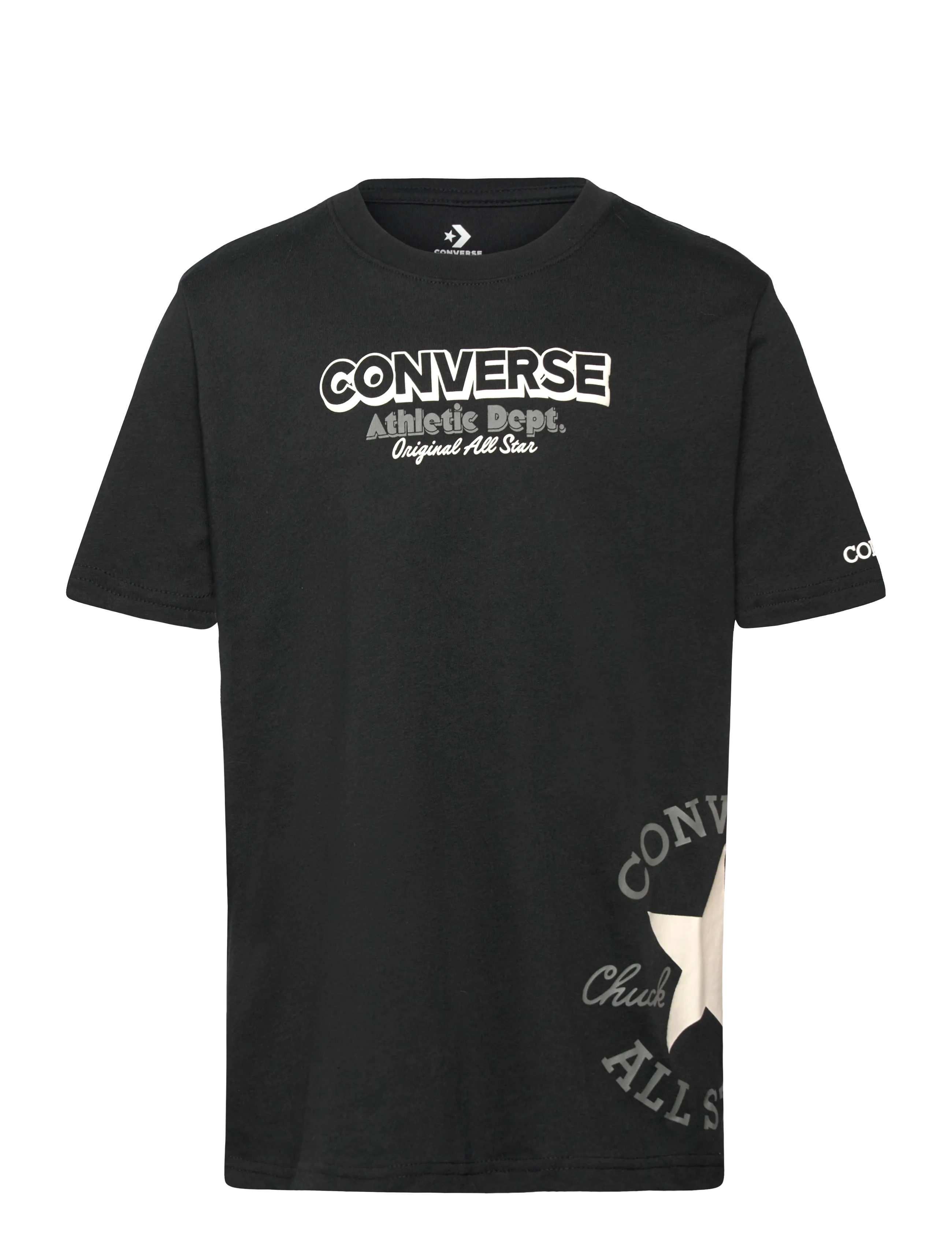 Converse S/S TEE - Kortærmede T-shirts - BLACK / black
