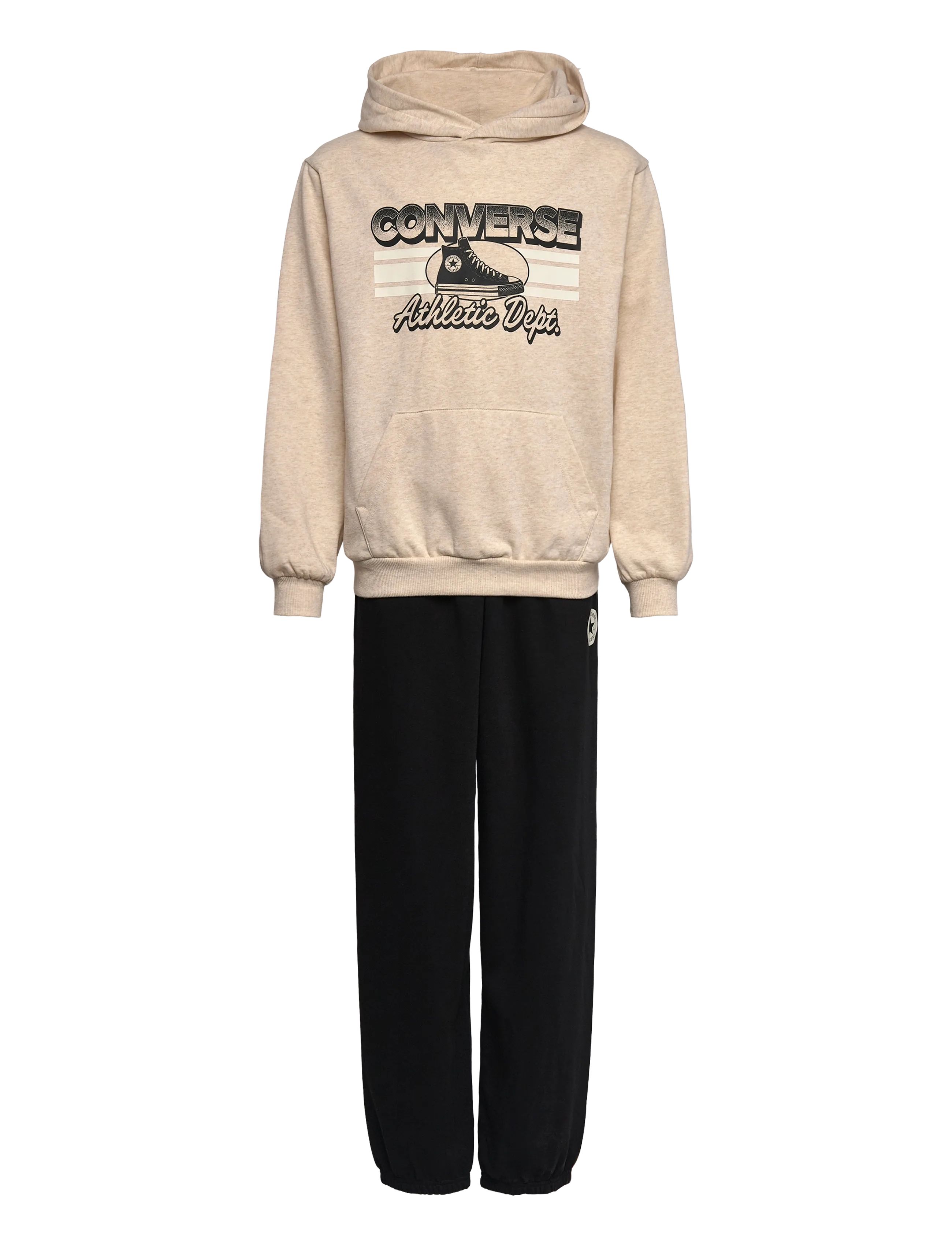 Converse CNVB CHEST STRIPE W SNKR GFX P - Joggedresser - BLACK / multi