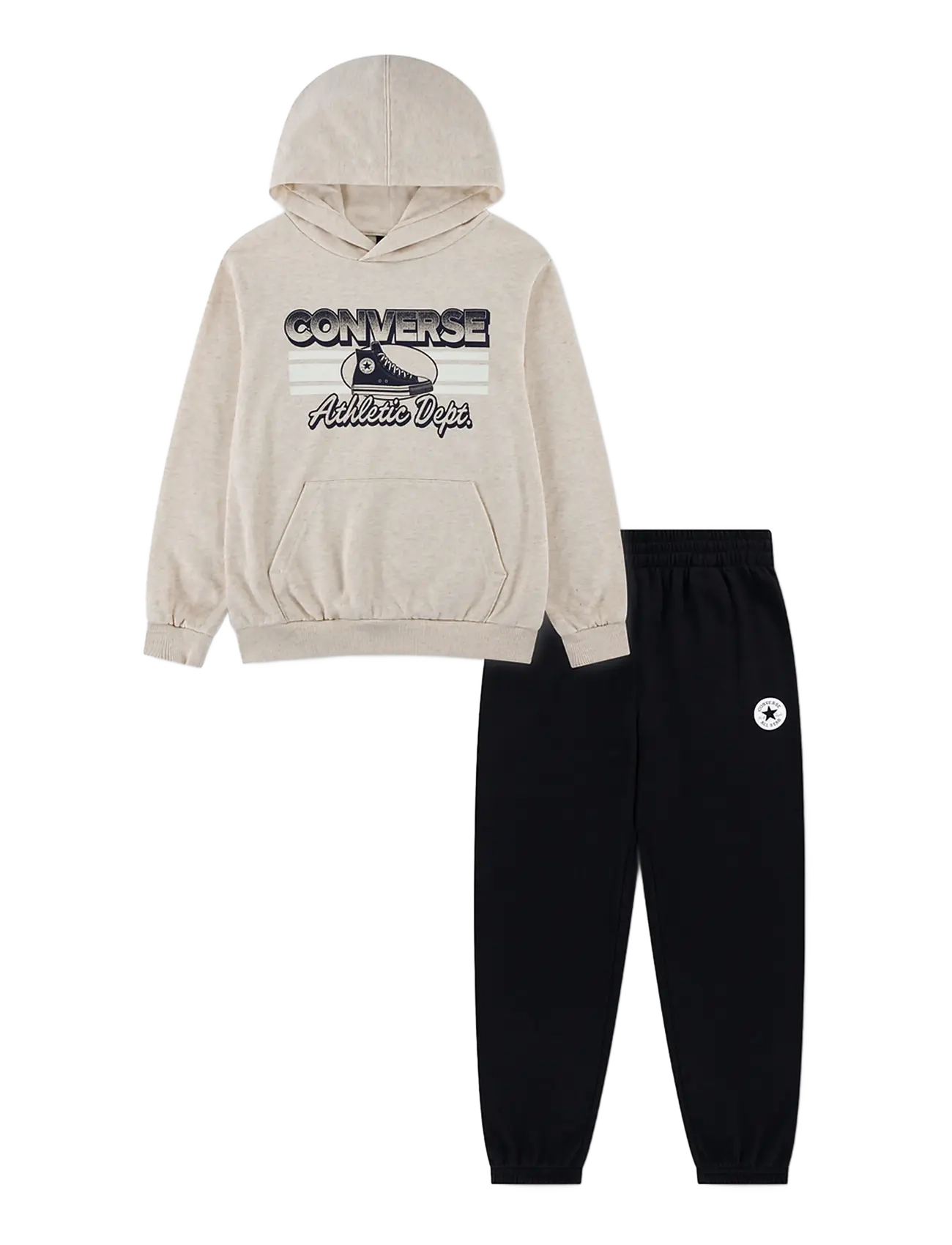 Converse CNVB CHEST STRIPE W SNKR GFX P - Dressikomplektid - BLACK / black
