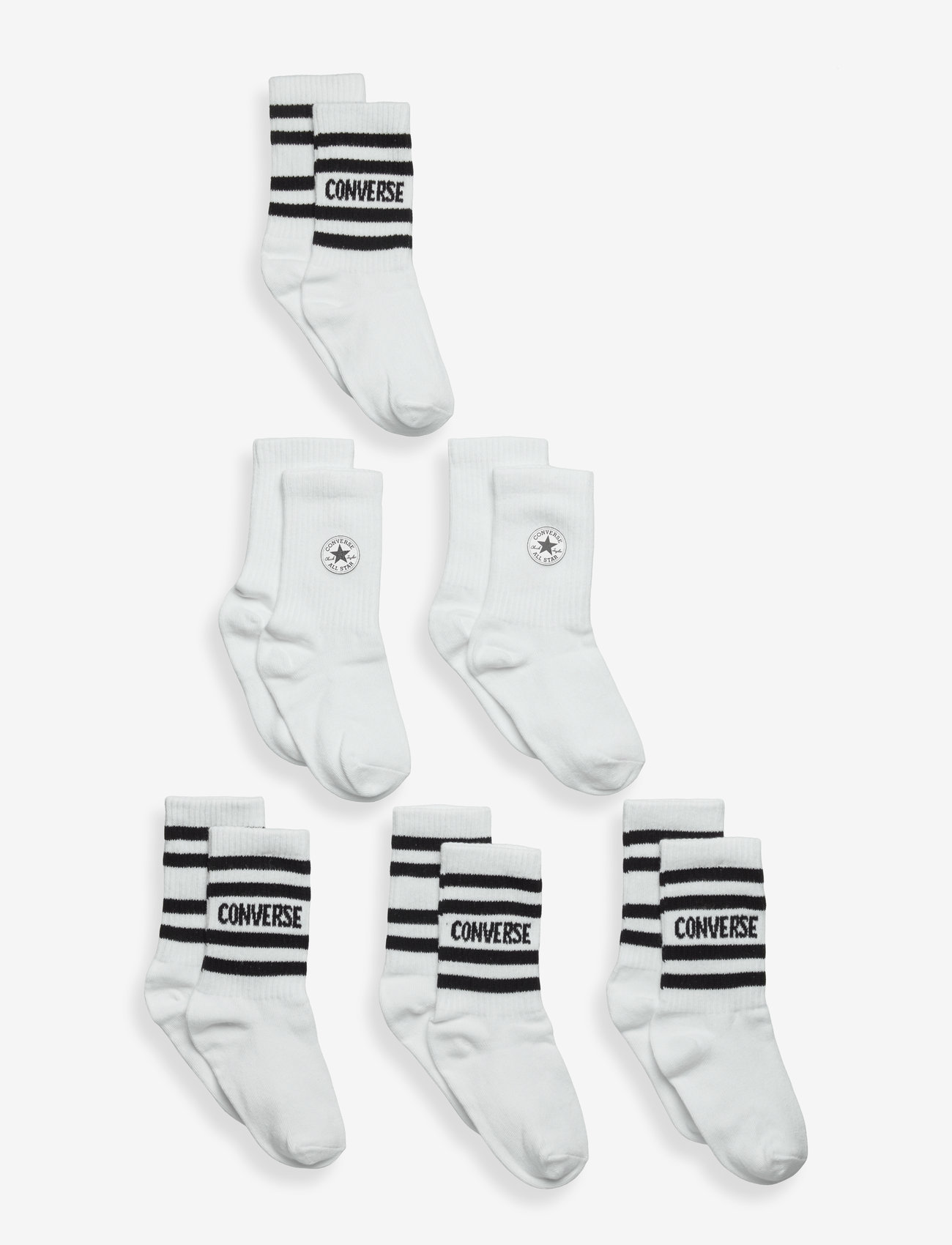 Converse - CHN CHUCKPATCH COTTON 6PK CREW - white - 0