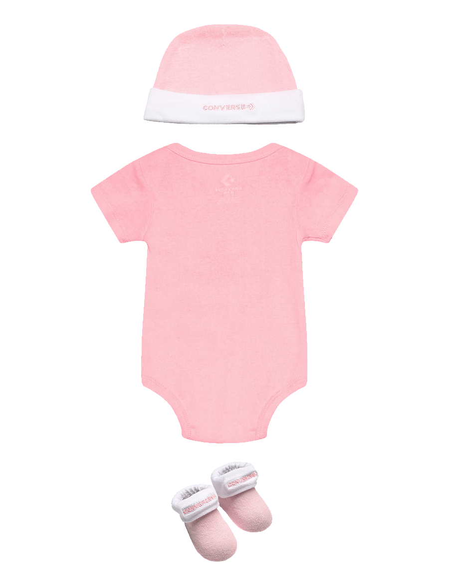 Converse - C1-BODYSUIT+HAT+BOOTIE - sæt med body - arctic punch - 1