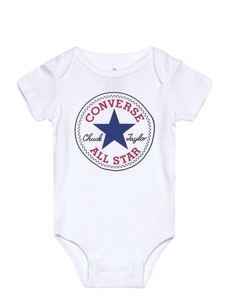 Converse - C1-BODYSUIT+HAT+BOOTIE - sæt med body - converse red/white - 0