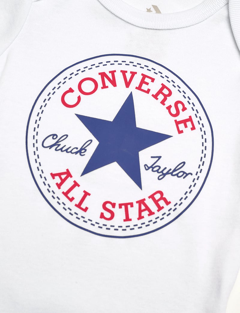 Converse - C1-BODYSUIT+HAT+BOOTIE - sæt med body - converse red/white - 2