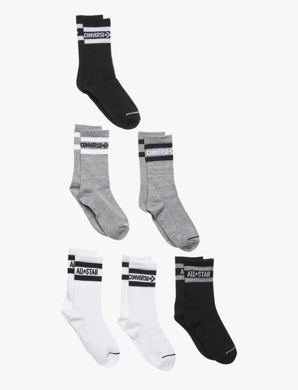 Converse Converse Basic Wordamark Crew Socks 6 pack socks tights shop at Booztlet