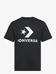 Converse - STANDARD FIT CENTER FRONT LARGE LOGO STAR CHEV  SS TEE - t-shirts - black - 0