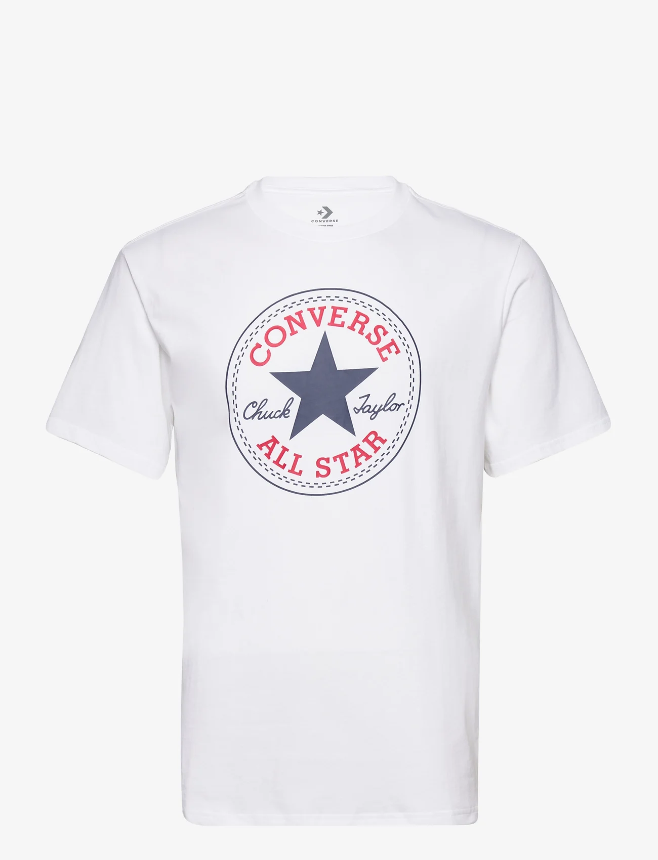 Converse - CHUCK PATCH TEE - alussärgid ja t-särgid - white - 0
