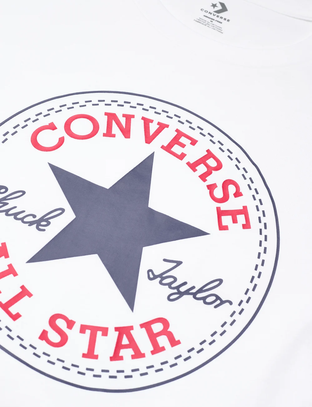 Converse - CHUCK PATCH TEE - oberteile & t-shirts - white - 2