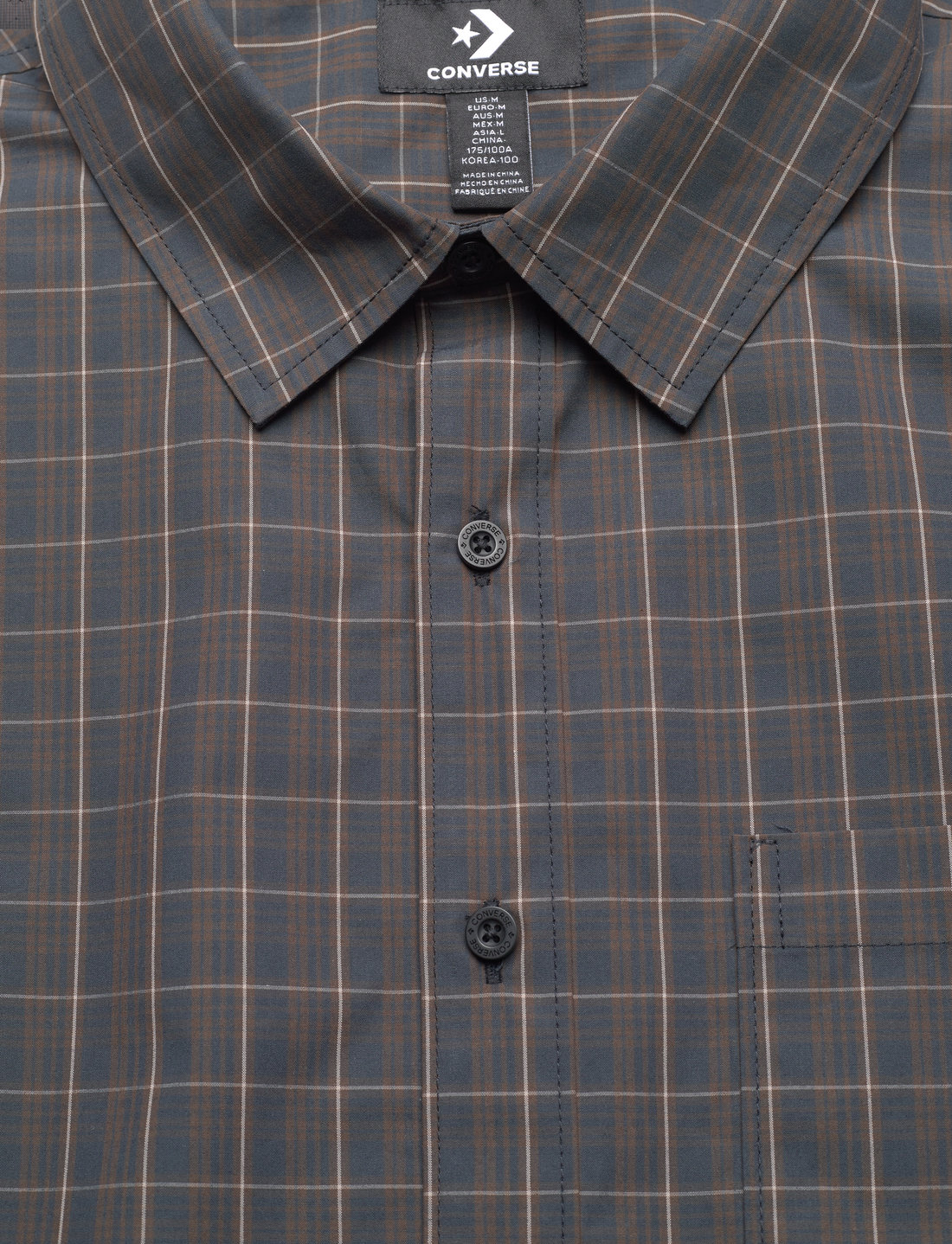 Black plaid converse shop