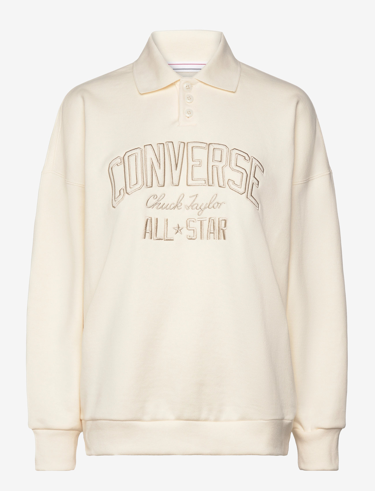 Converse - RETRO CHUCK BUTTON DOWN CREW - midlayer-jakker - converse egret - 0