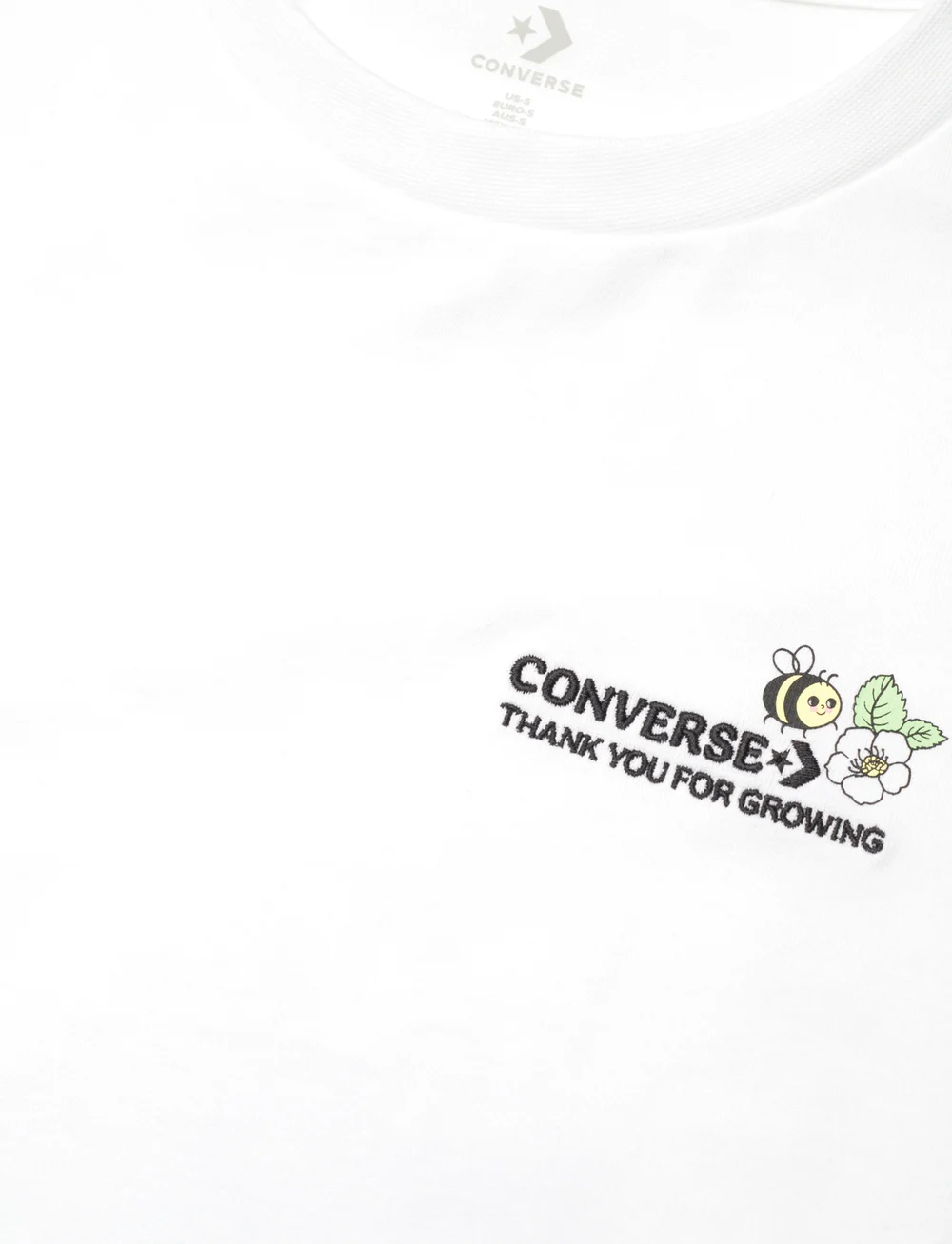 Converse - THANKS FOR GROWING TEE WHITE - t-shirts - white - 2