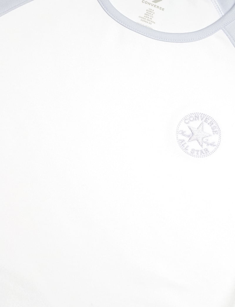 Converse - CHUCK PATCH COLORBLOCK SS TOP - t-shirts - blueberry ice - 2