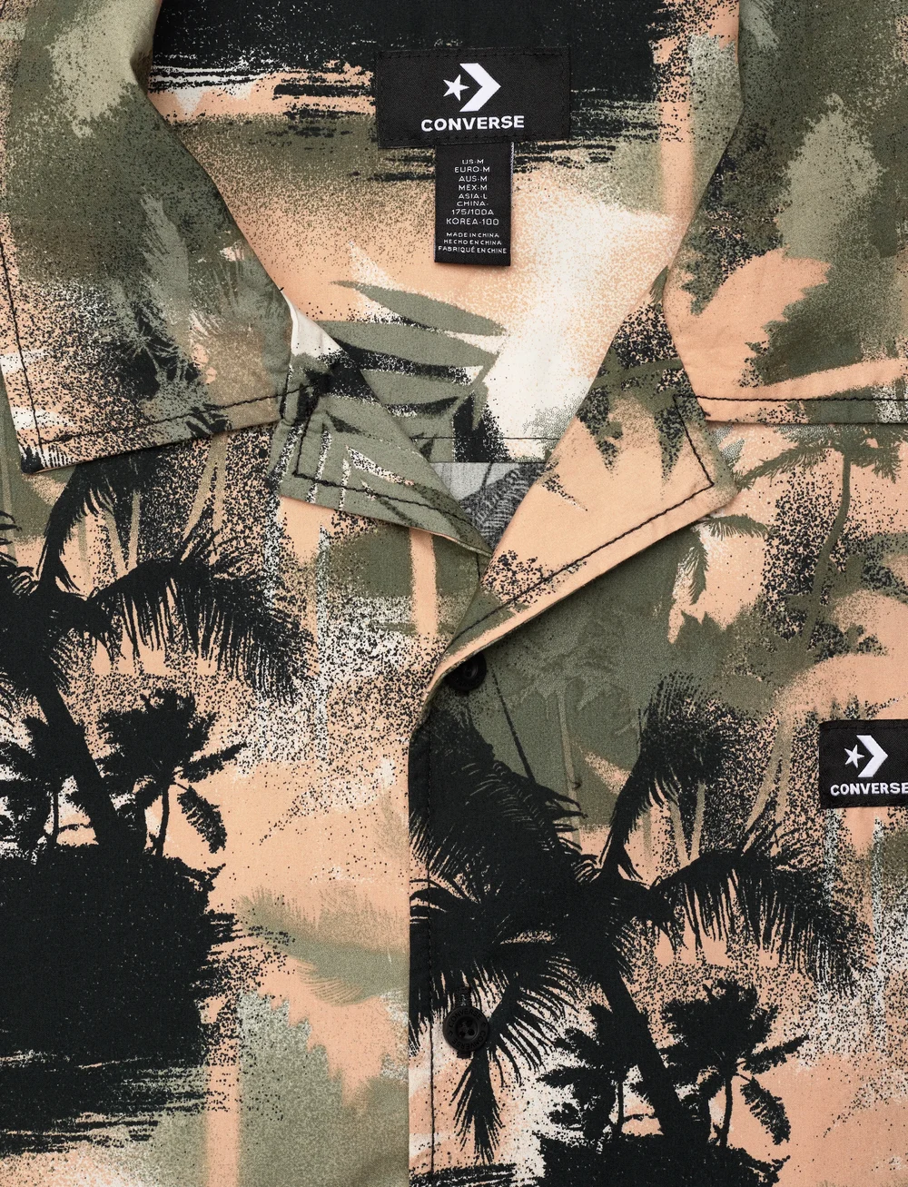 Converse - FESTIVAL SS BUTTON DOWN - alussärgid ja t-särgid - palm camo - 2