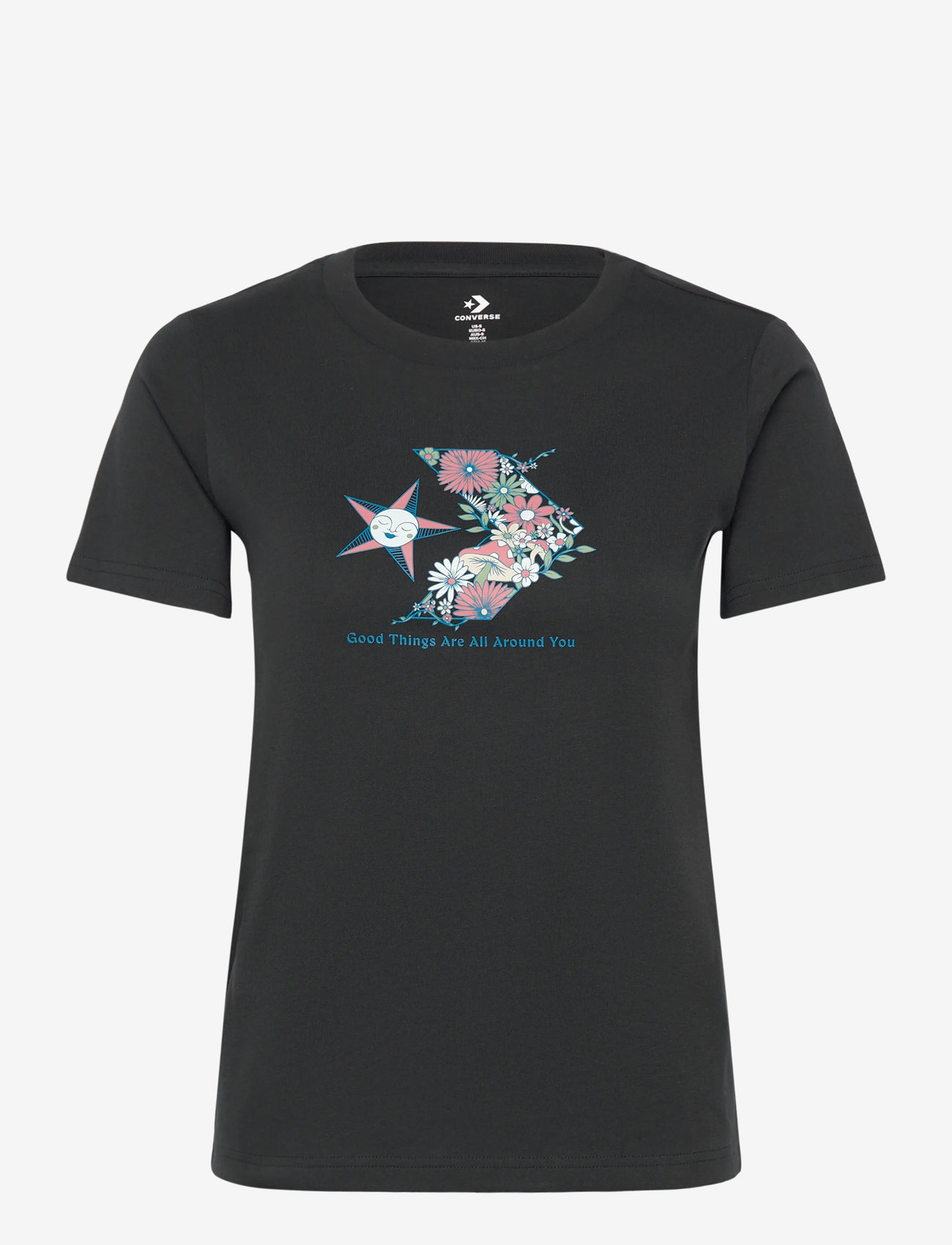 Converse - STAR CHEVRON INFILL TEE - converse black - 0