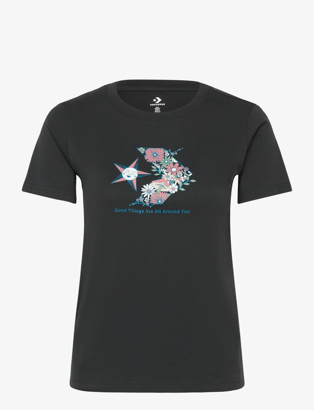 Converse - STAR CHEVRON INFILL TEE - t-shirts - converse black - 0