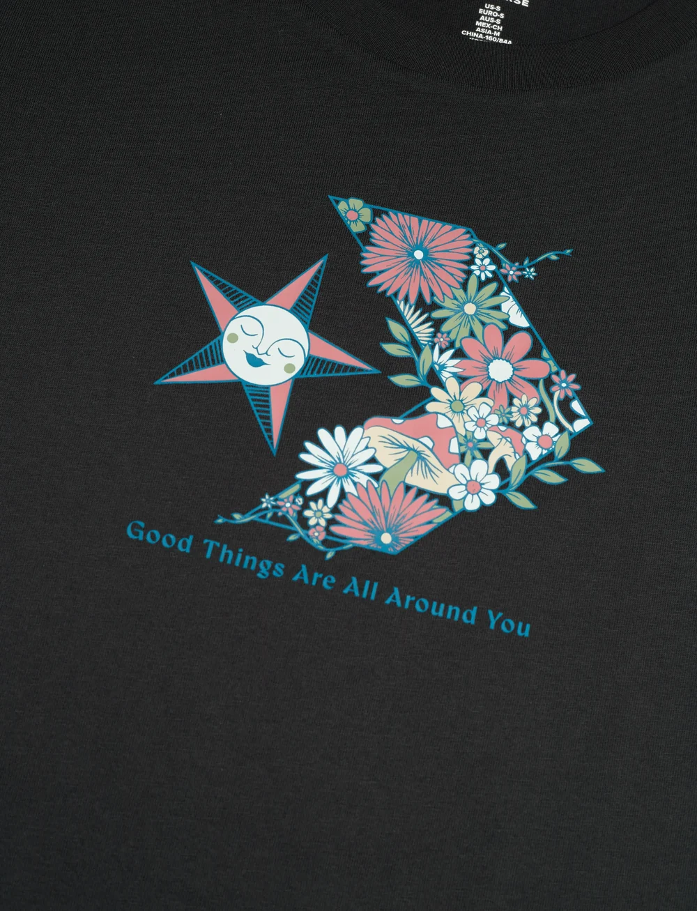 Converse - STAR CHEVRON INFILL TEE - t-shirts - converse black - 2