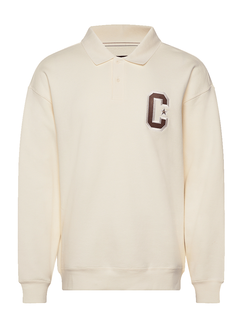 Converse - RETRO COLLARED CREW CONVERSE EGRET - fleece og mellemlag - converse egret - 0