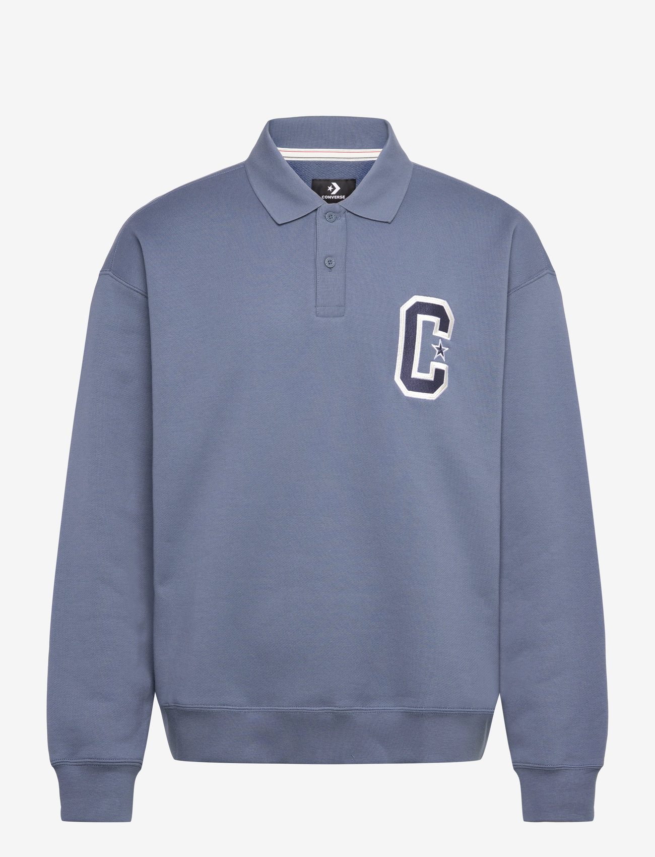 Converse - RETRO COLLARED CREW CONVERSE EGRET - kampsunid ja vahekihid - lakeside blue - 0