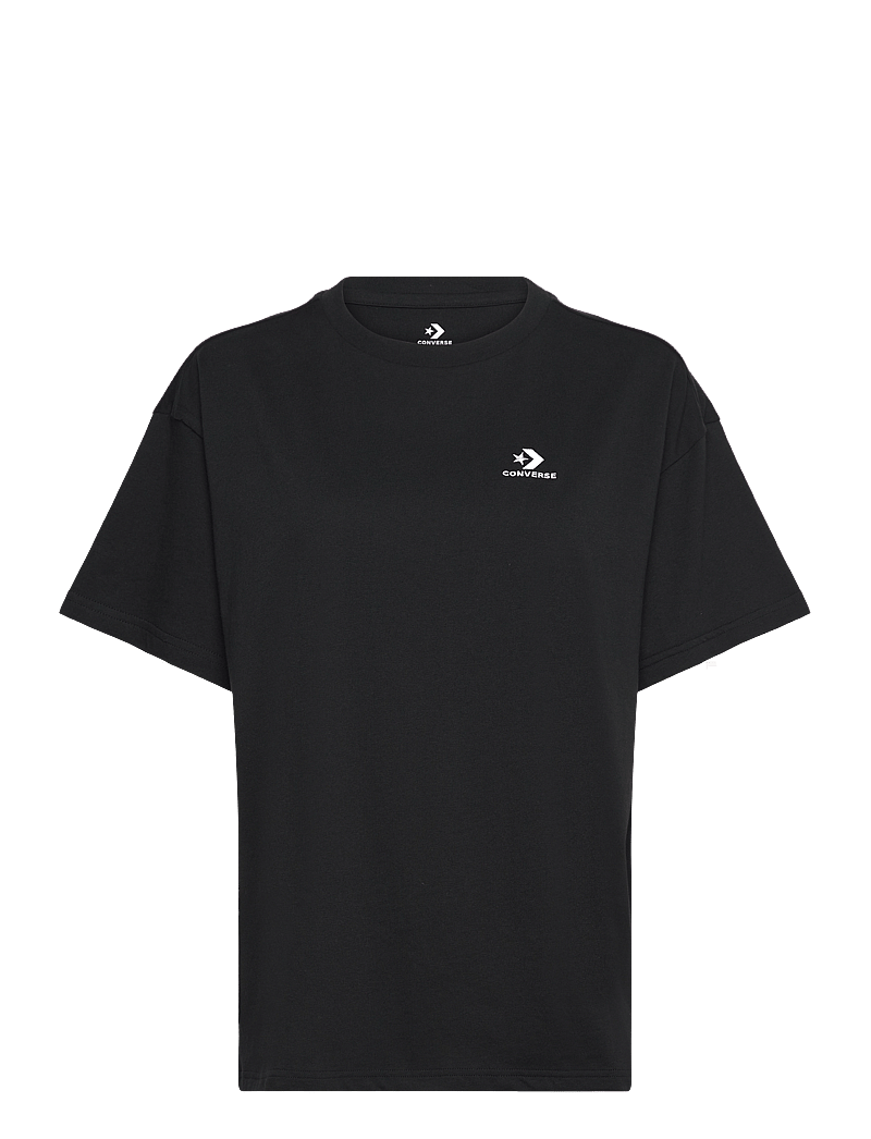 Converse - STAR CHEVRON OVERSIZED TEE BLACK - alussärgid ja t-särgid - converse black - 0