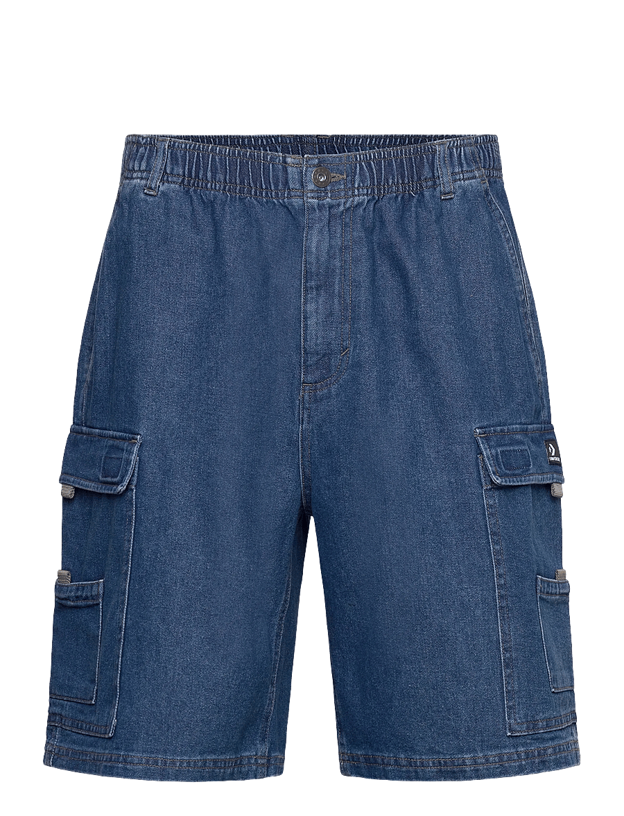 Converse - CONVERSE DENIM UTILITY SHORT 9 IN - medium light indigo - 0
