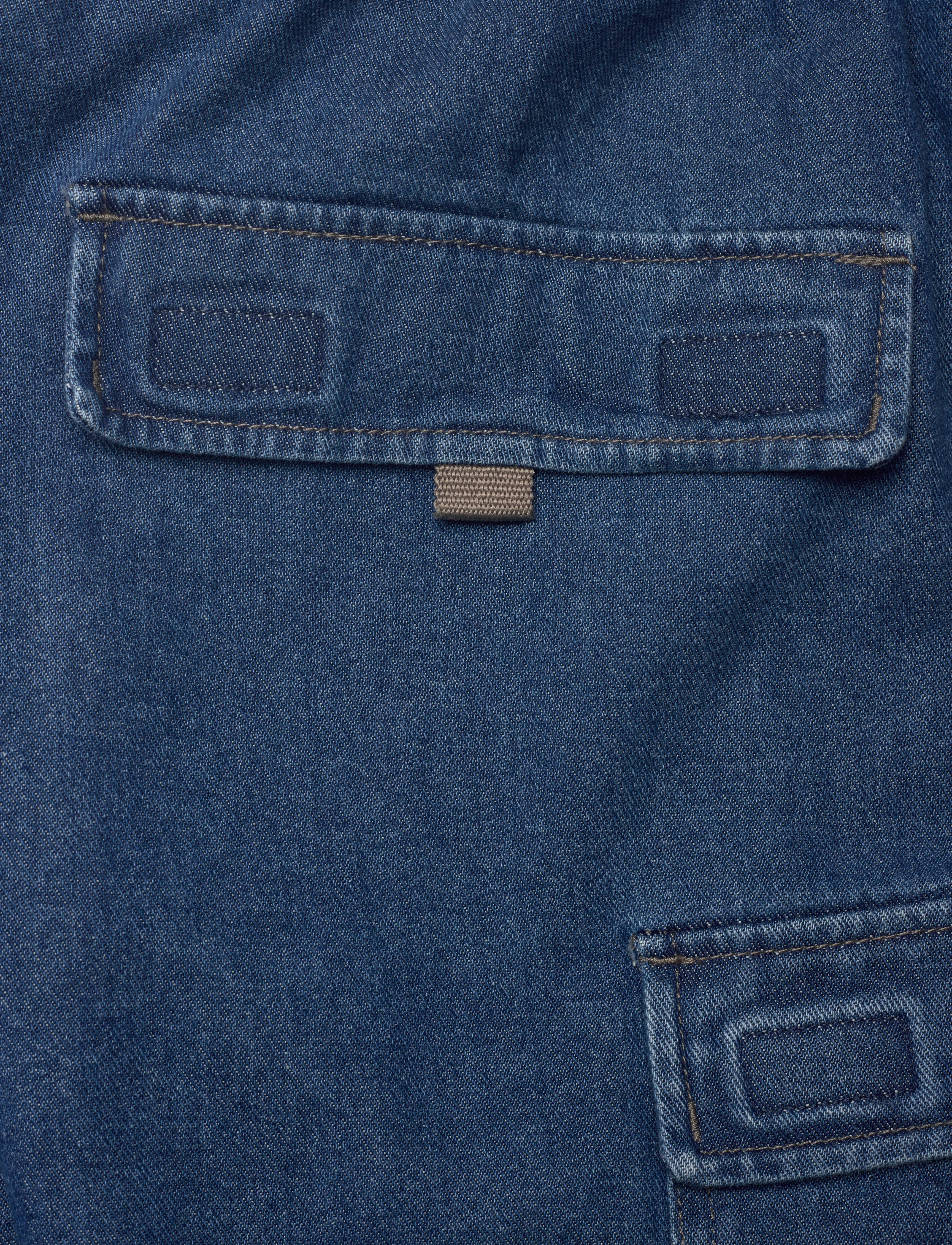 Converse - CONVERSE DENIM UTILITY SHORT 9 IN - medium light indigo - 4