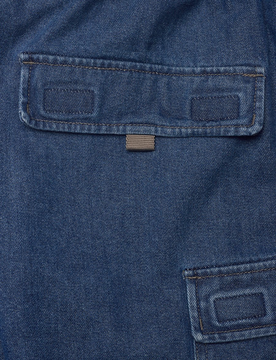 Converse - CONVERSE DENIM UTILITY SHORT 9 IN - medium light indigo - 4