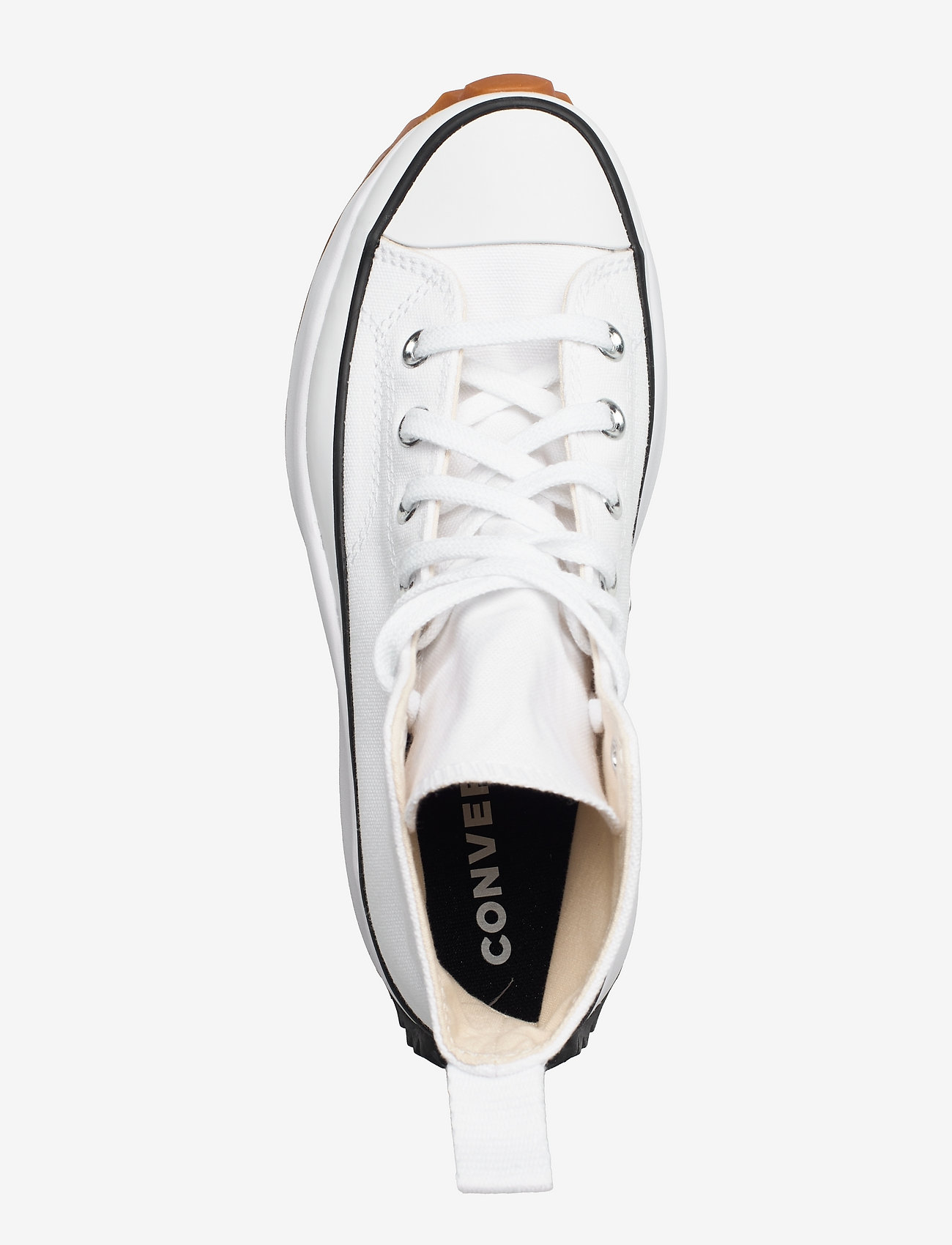 Converse - RUN STAR HIKE HI WHITE/BLACK/GUM - hohe sneaker - optical white - 3