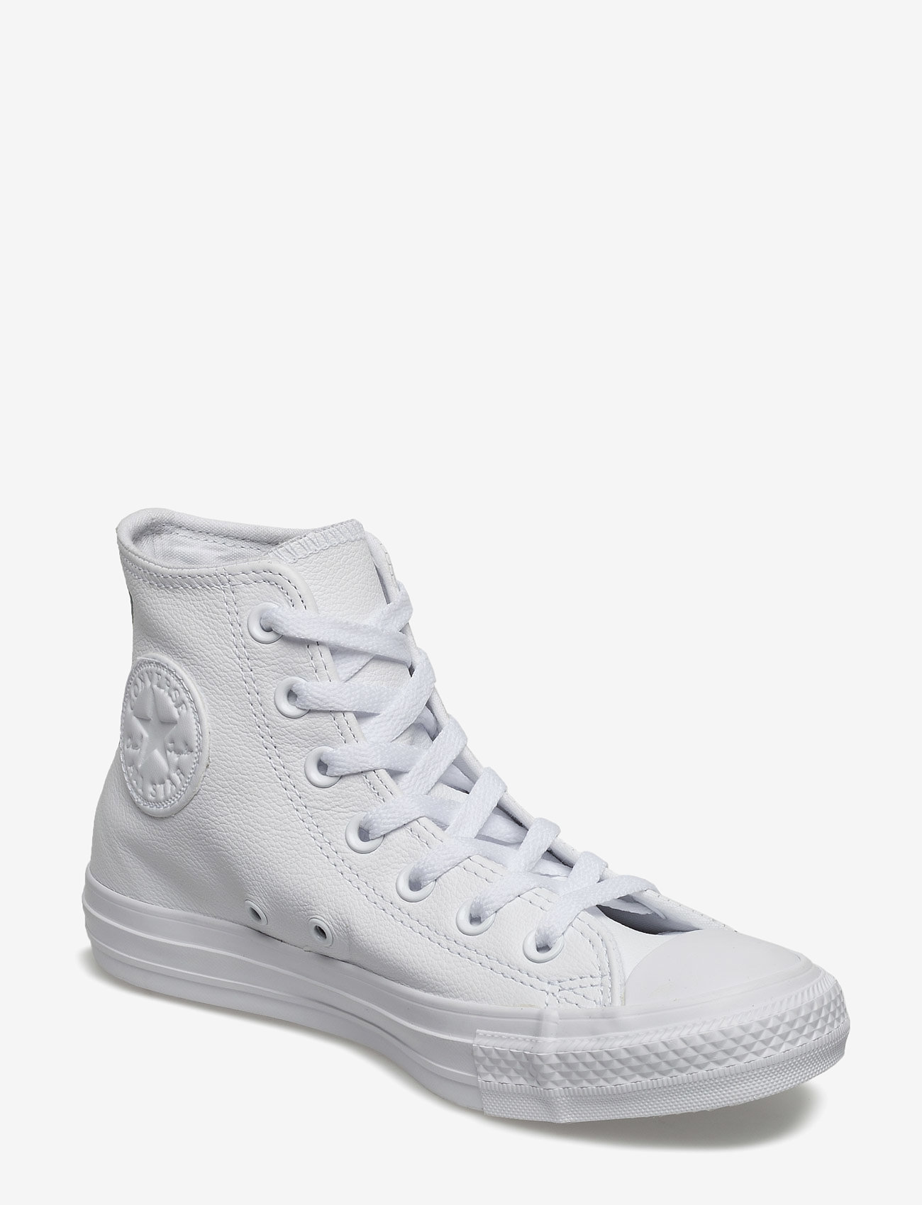 Converse - CTAS HI WHITE MONOCHROME - höga sneakers - white - 0
