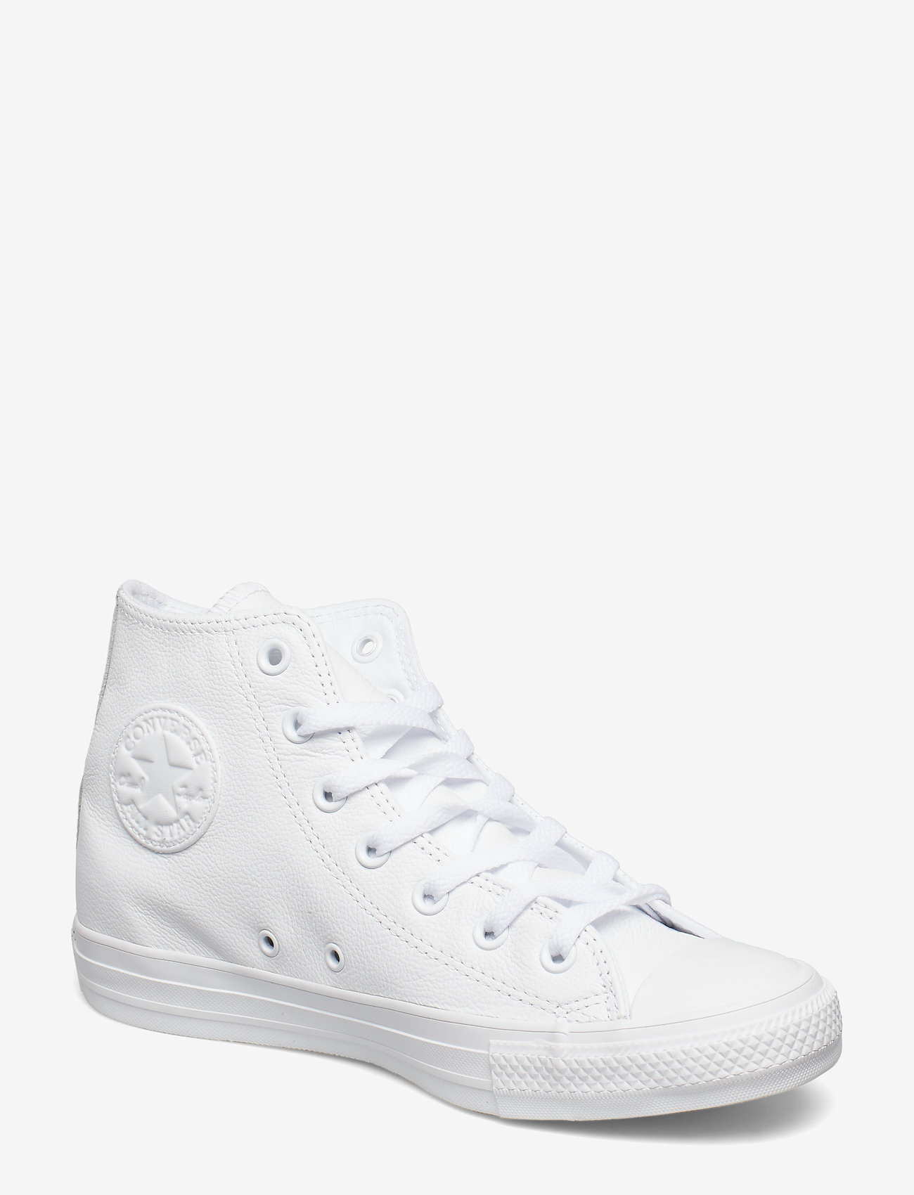 Converse - Chuck Taylor All Star Leather - høje sneakers - white monochrome - 0
