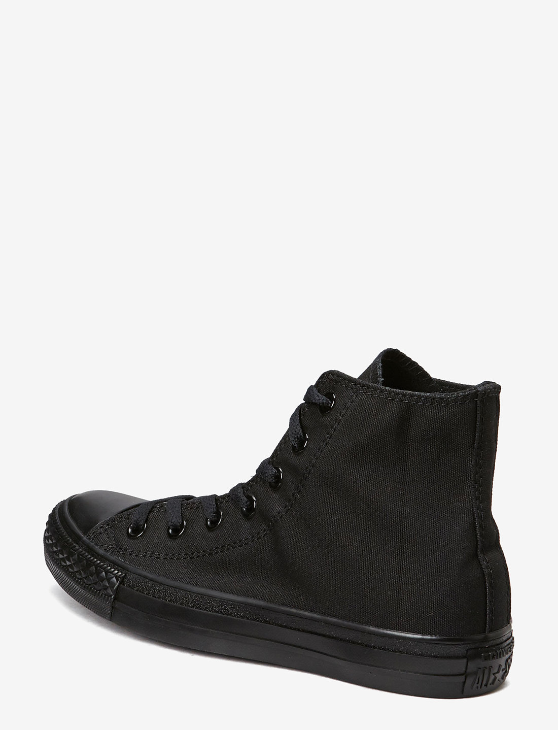 Size 5 black top converse high tops