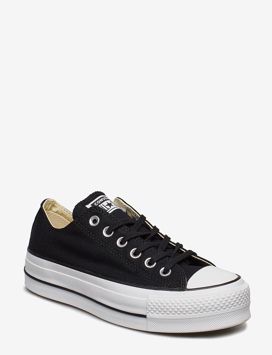 Converse - CHUCK TAYLOR ALL STAR LIFT - sporta apavi ar zemu augšdaļu - black/white/white - 0