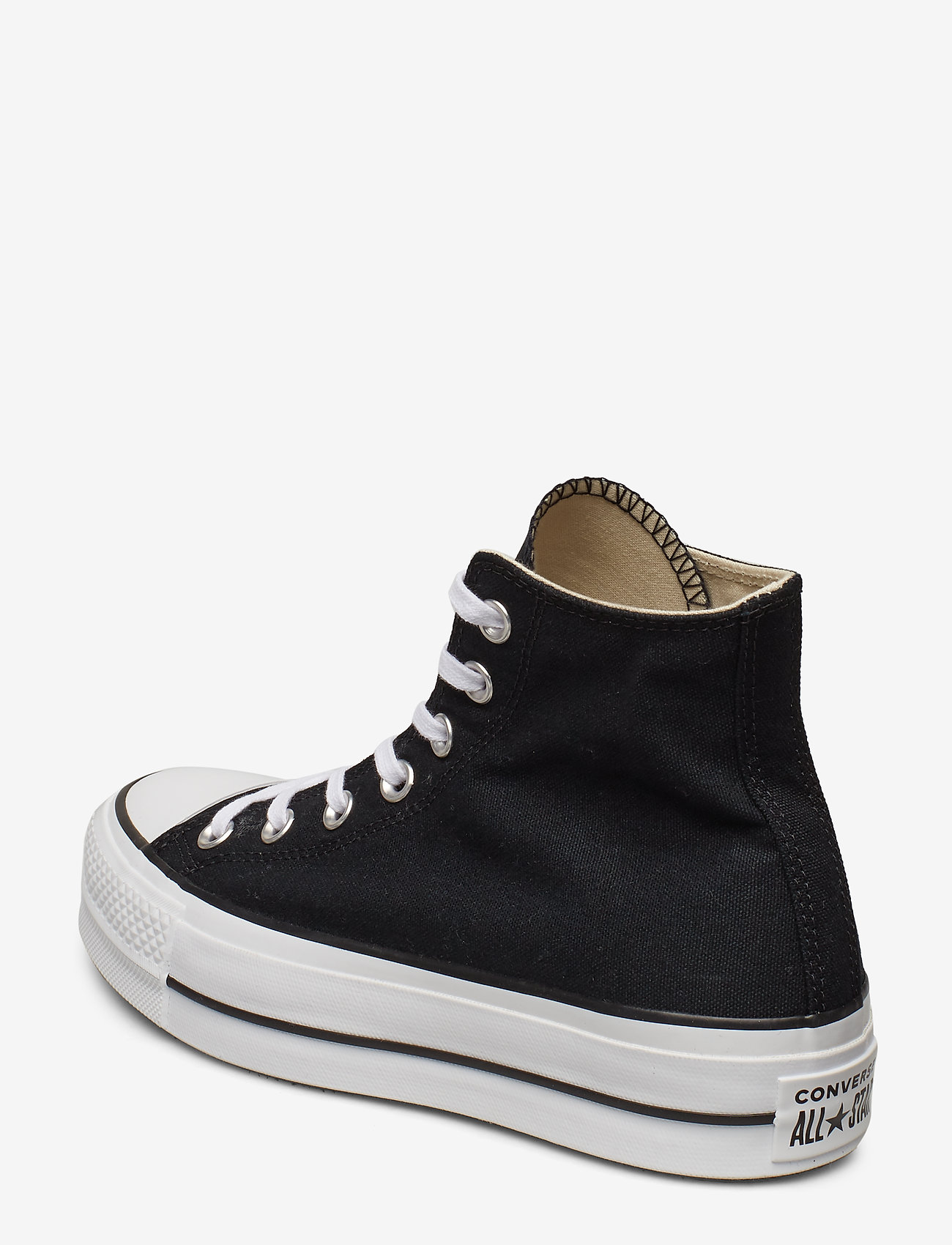 Converse - CTAS LIFT HI BLACK/WHITE/WHITE - höga sneakers - black/white/white - 2