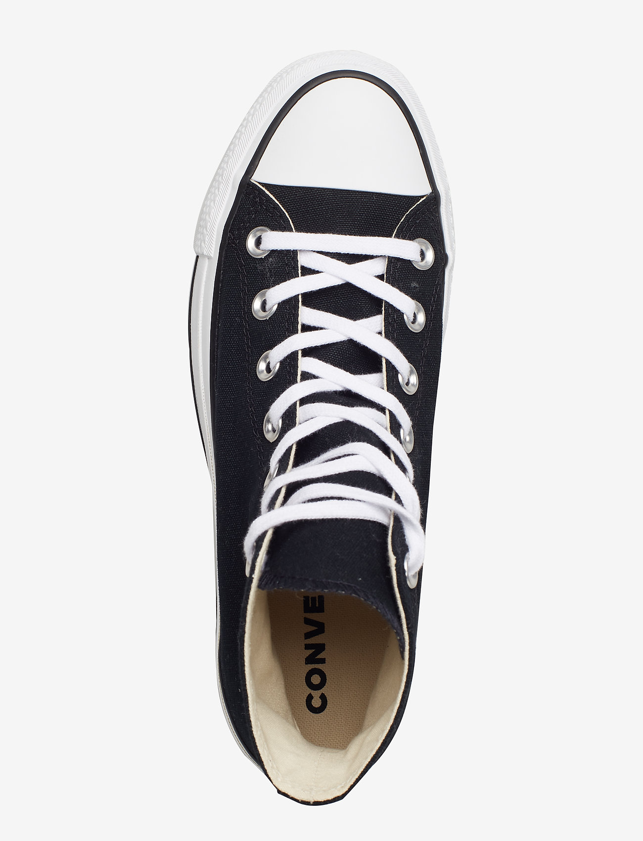 Converse - CTAS LIFT HI BLACK/WHITE/WHITE - höga sneakers - black/white/white - 3